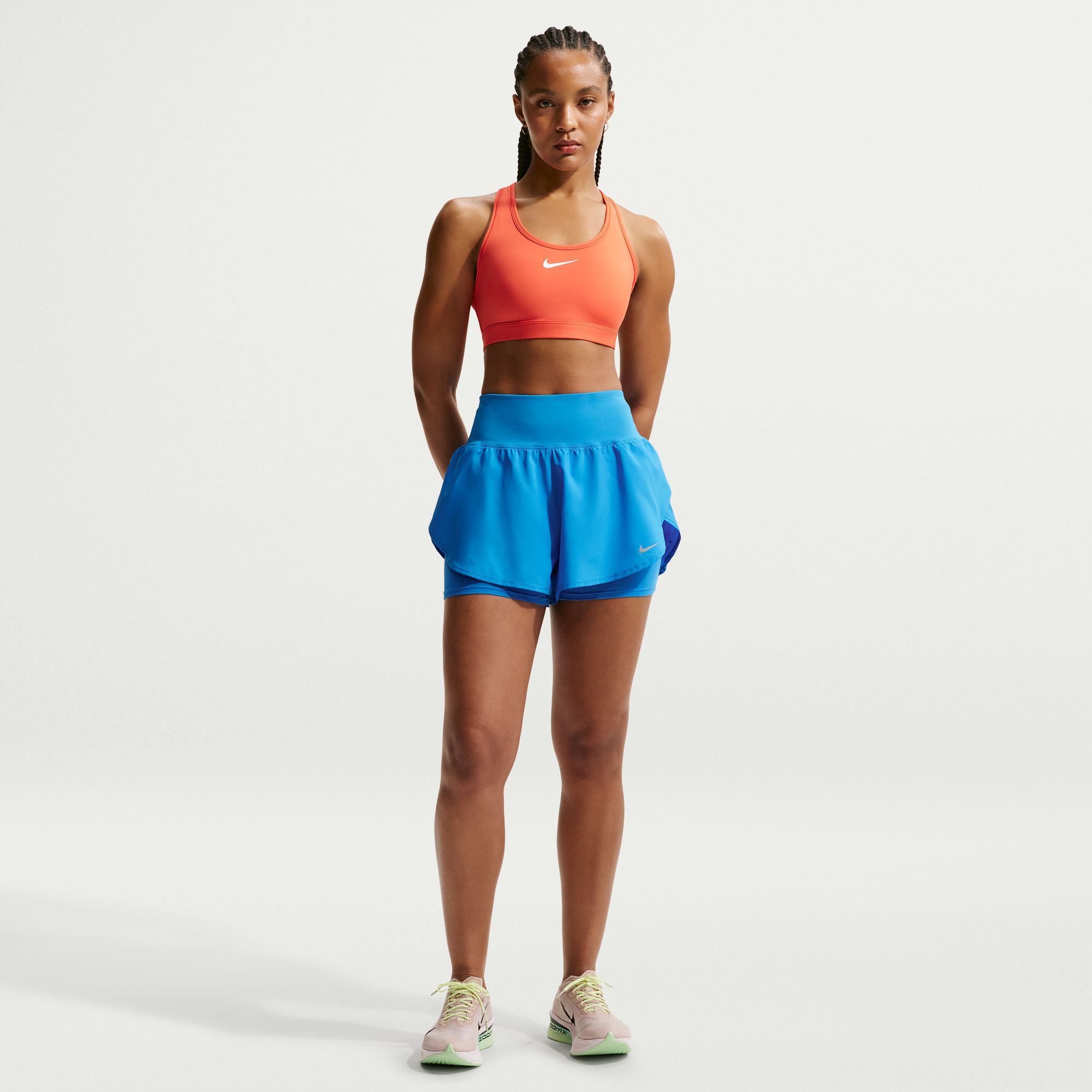 Nike Women's Tempo Flow Dri-FIT High-Waisted 2-in-1 Running Shorts