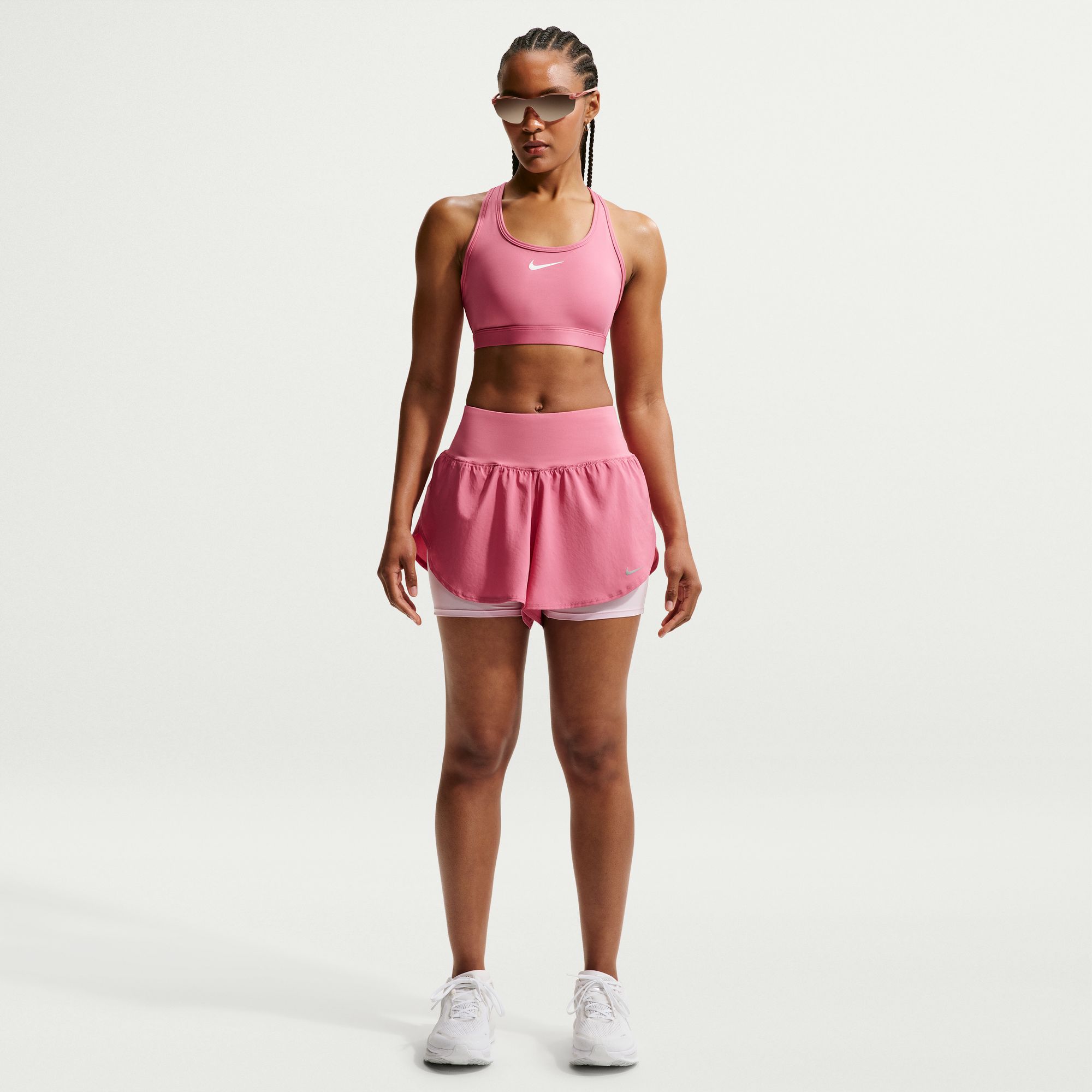 Nike Women's Tempo Flow Dri-FIT High-Waisted 2-in-1 Running Shorts