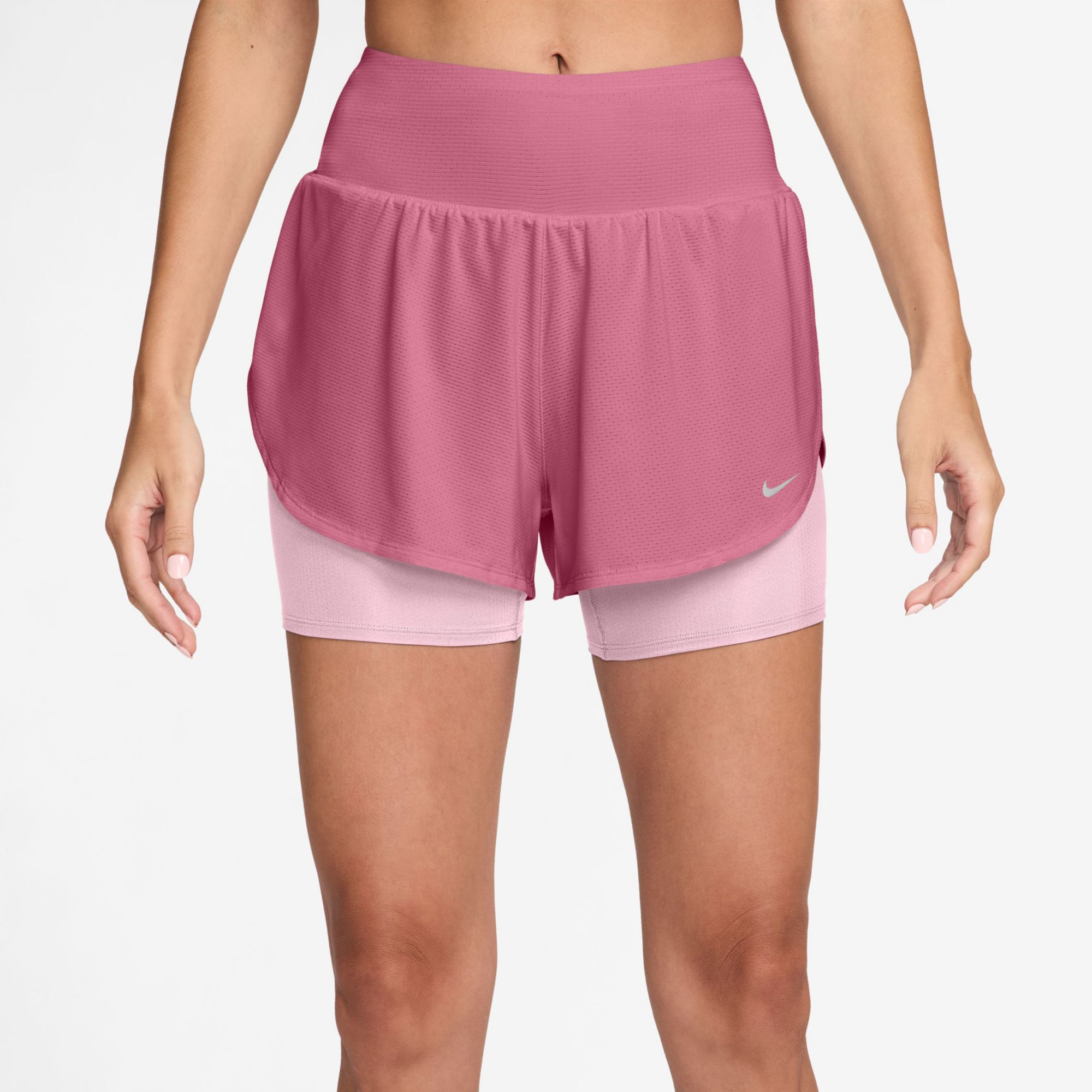 Nike Women's Flow Dri-FIT 2-in-1 Mesh Running Shorts