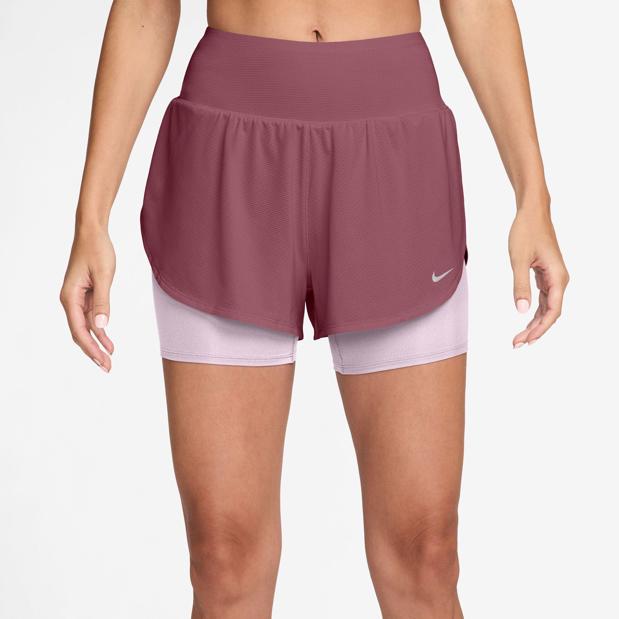 Nike Women's Flow Dri-FIT 2-in-1 Mesh Running Shorts