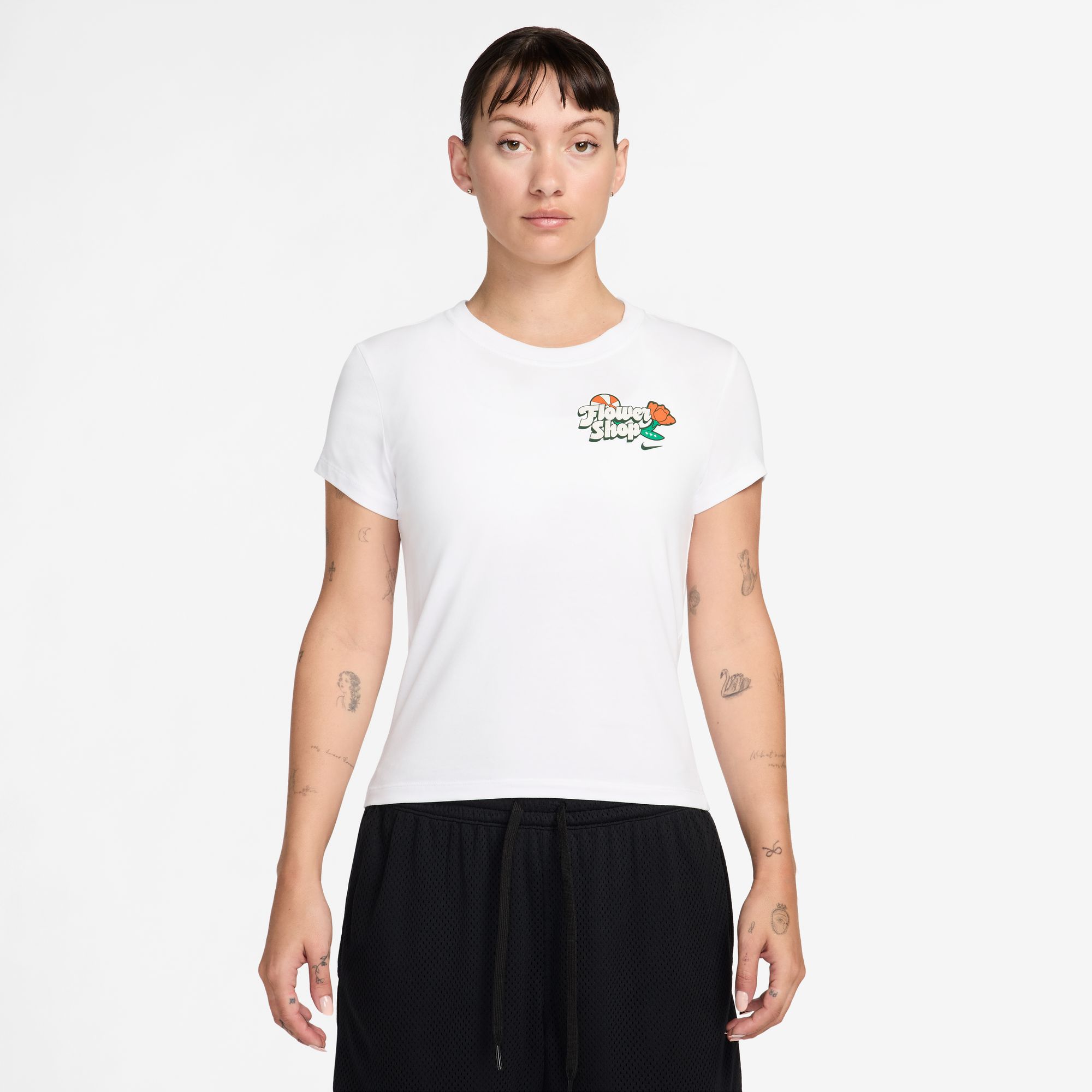 Nike Women's Flower Shop Graphic Cropped T-Shirt