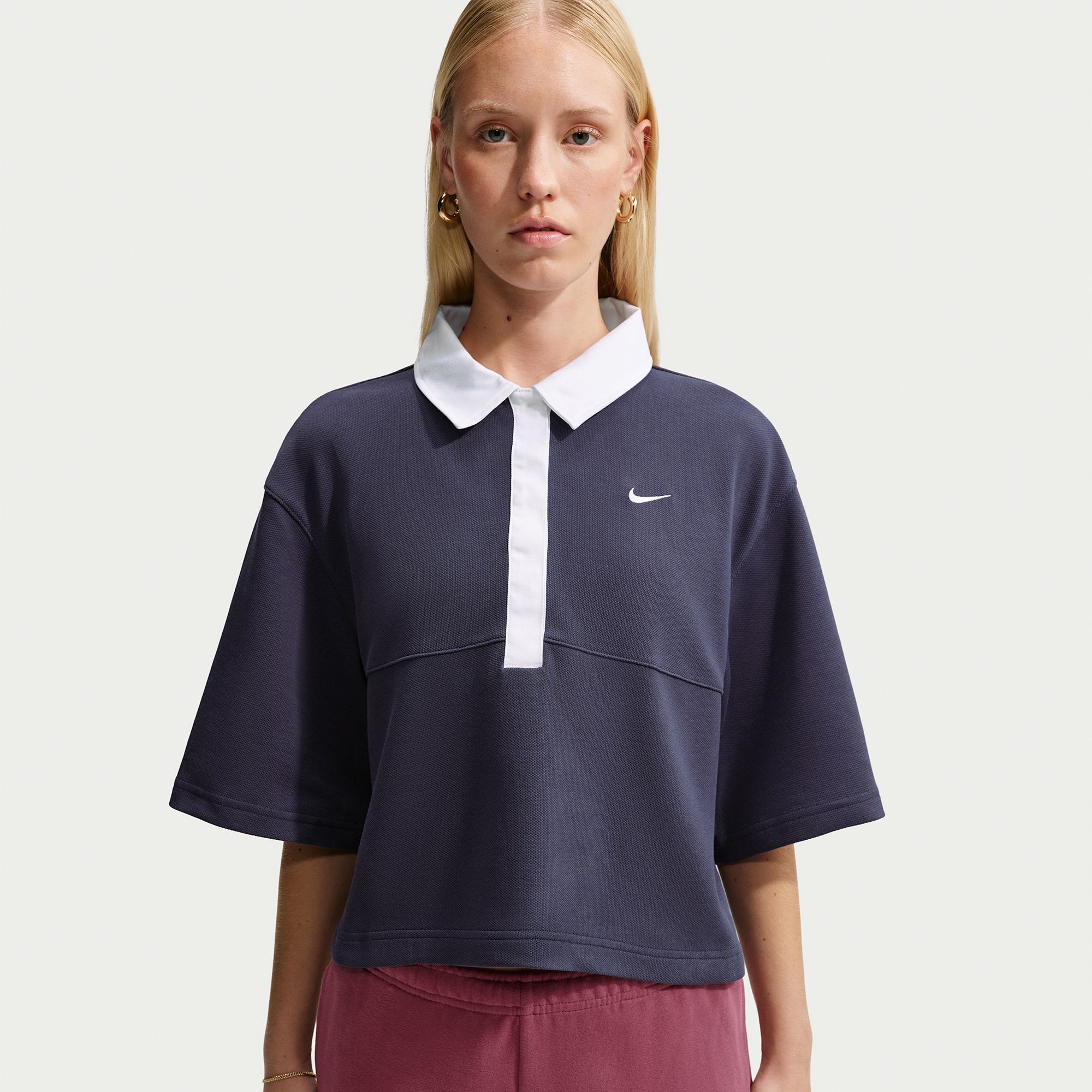 Nike Women's Sportswear Oversized Short-Sleeve Polo