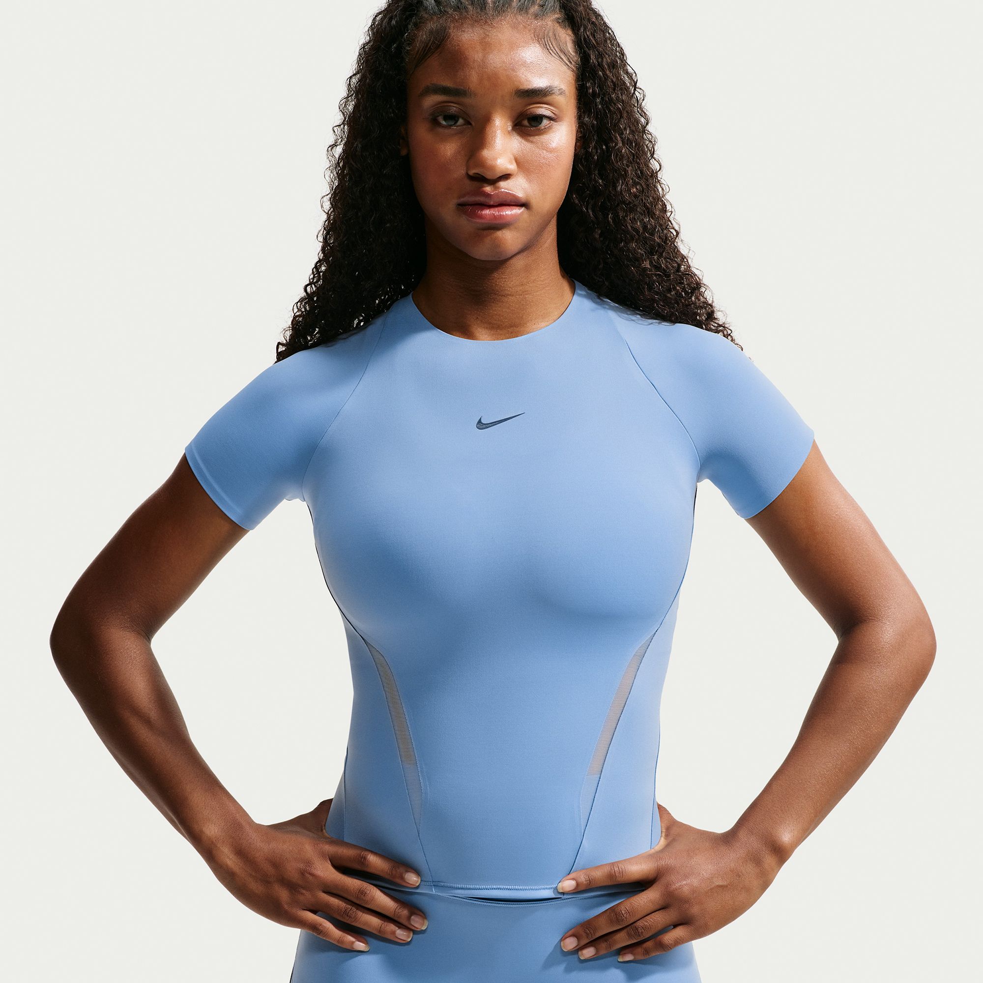 Nike Women's Universa Mesh Short-Sleeve Top