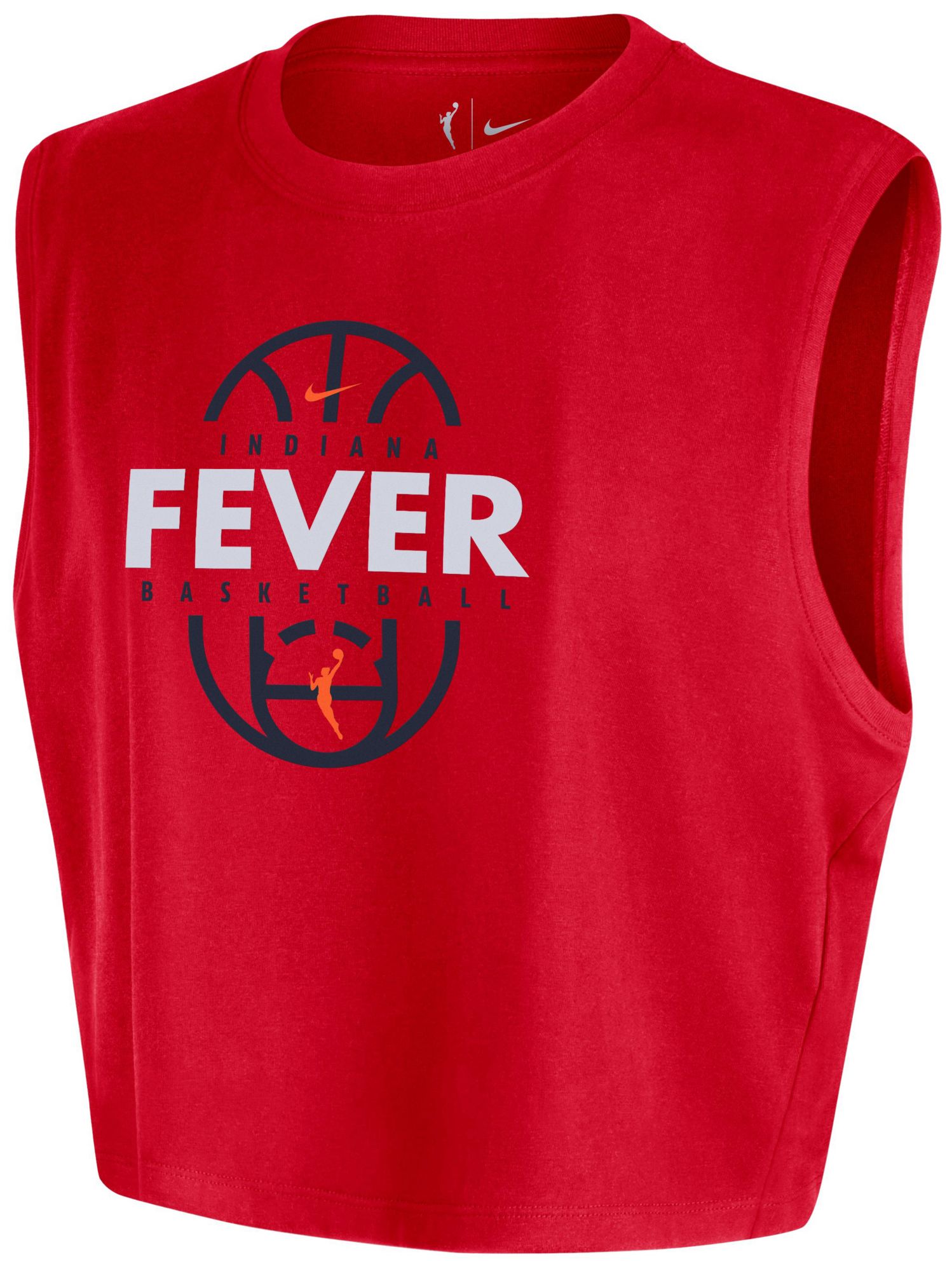 Nike Women's Indiana Fever Red Practice Cropped T-Shirt