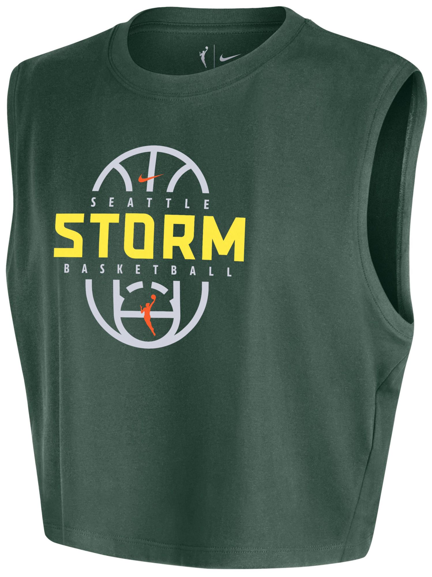 Nike Women's Seattle Storm Green Practice Cropped T-Shirt