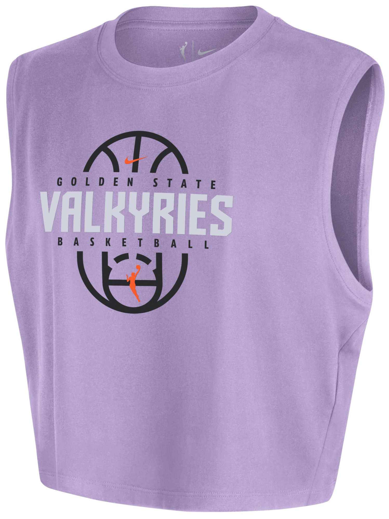 Nike Women's Golden State Valkyries Purple Practice Cropped T-Shirt
