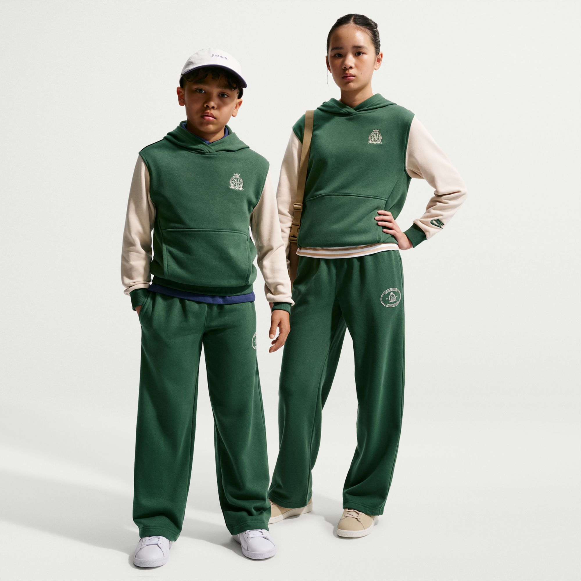 Nike Kids' Club Fleece French Terry Open-Hem Pant