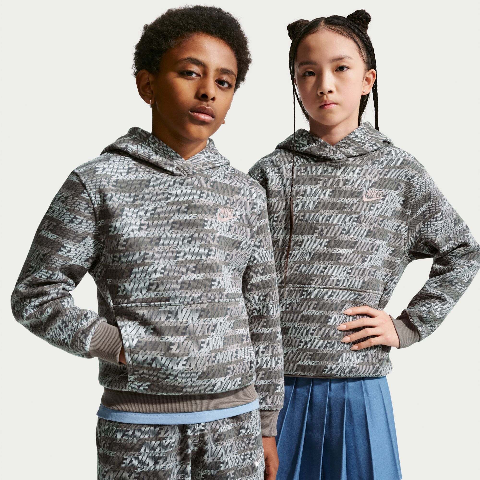 Nike Kids' Sportswear Club Fleece Allover Print Hoodie