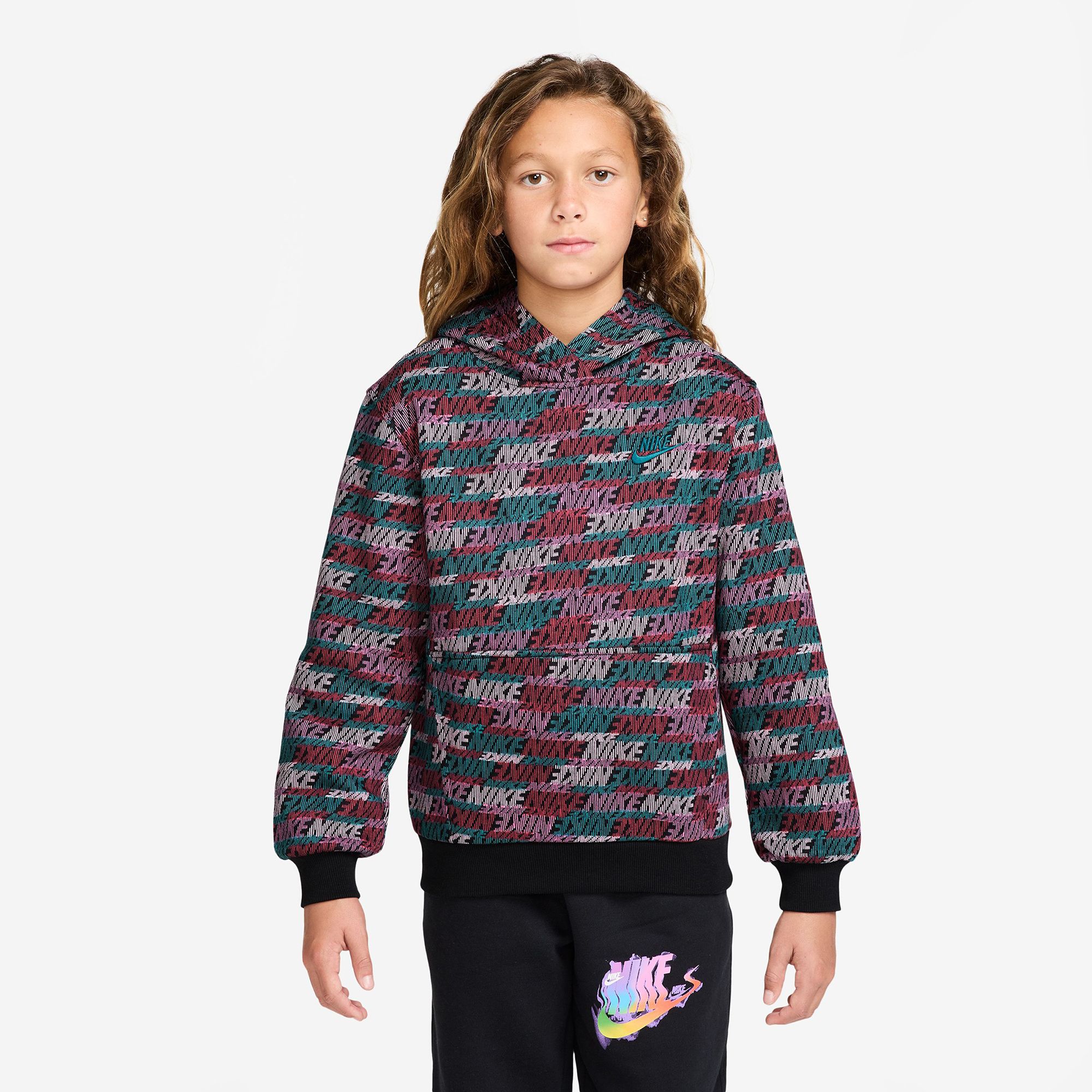 Nike Kids' Sportswear Club Fleece Allover Print Hoodie