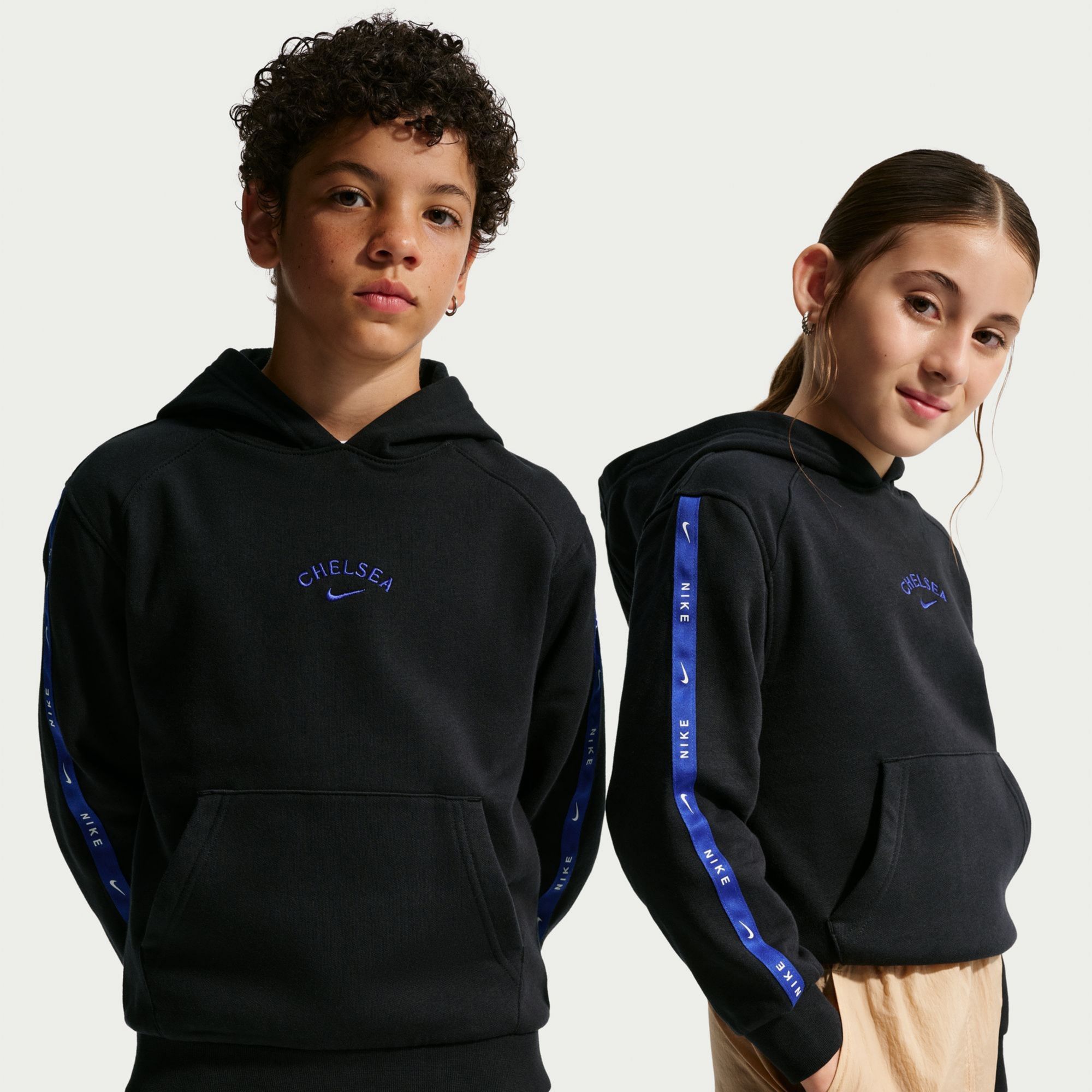 Nike Youth Chelsea FC Black 2026 Fleece Hoodie