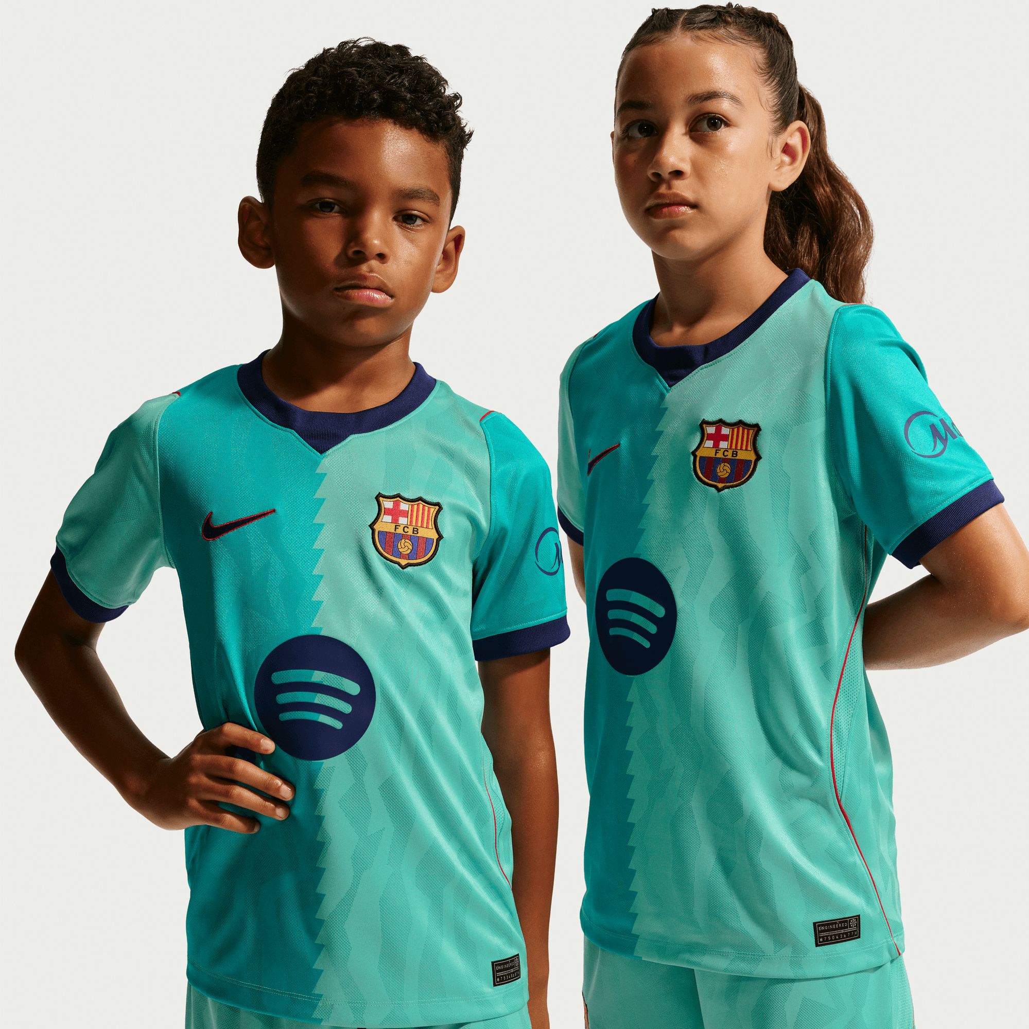Nike Youth FC Barcelona Teal 2026 Third Replica Jersey