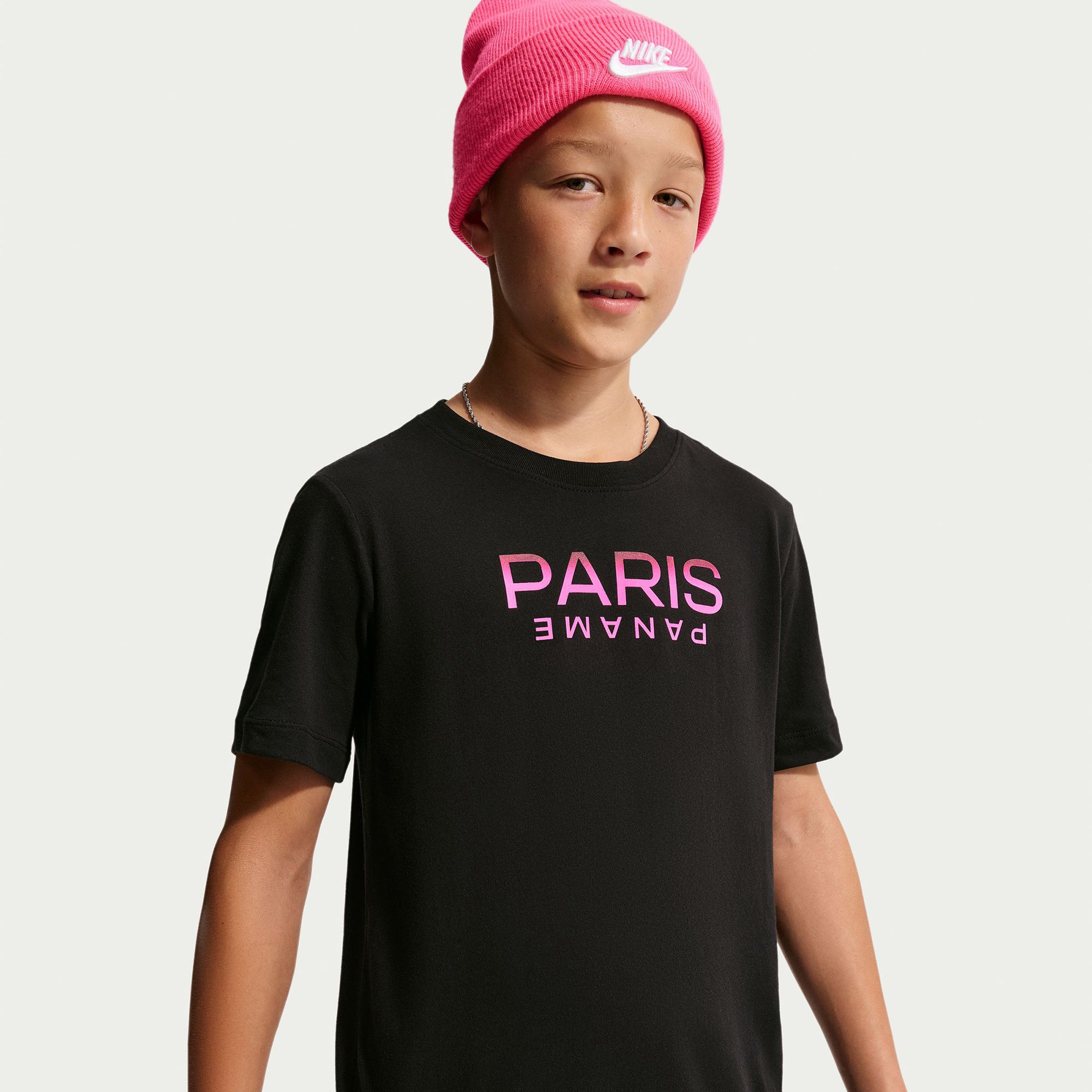 Nike Youth Paris Saint-Germain Black 2026 T-Shirt