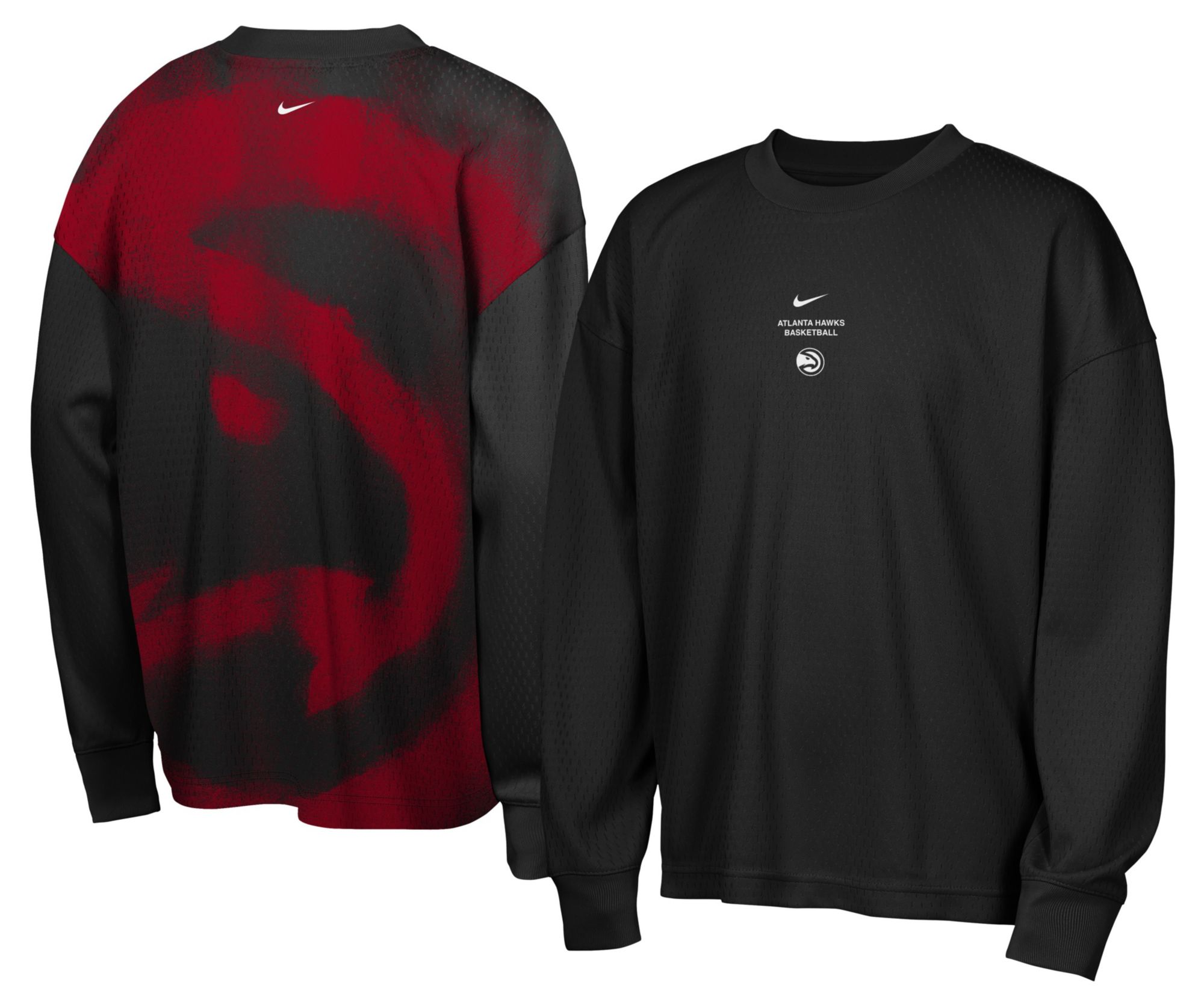 Nike Youth Atlanta Hawks Worn With Obsession Standard Issue Game Long Sleeve Shirt