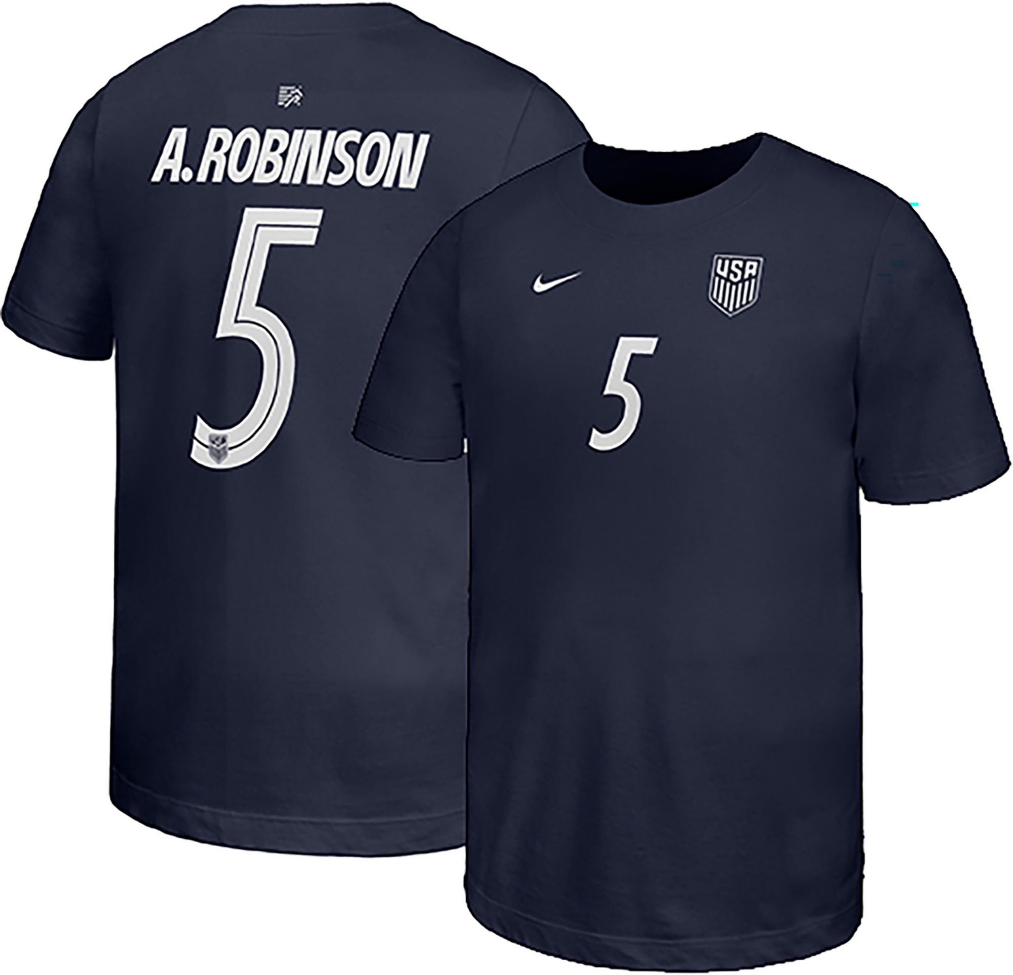 Nike Youth USMNT Antonee Robinson #5 Navy 2026 T-Shirt