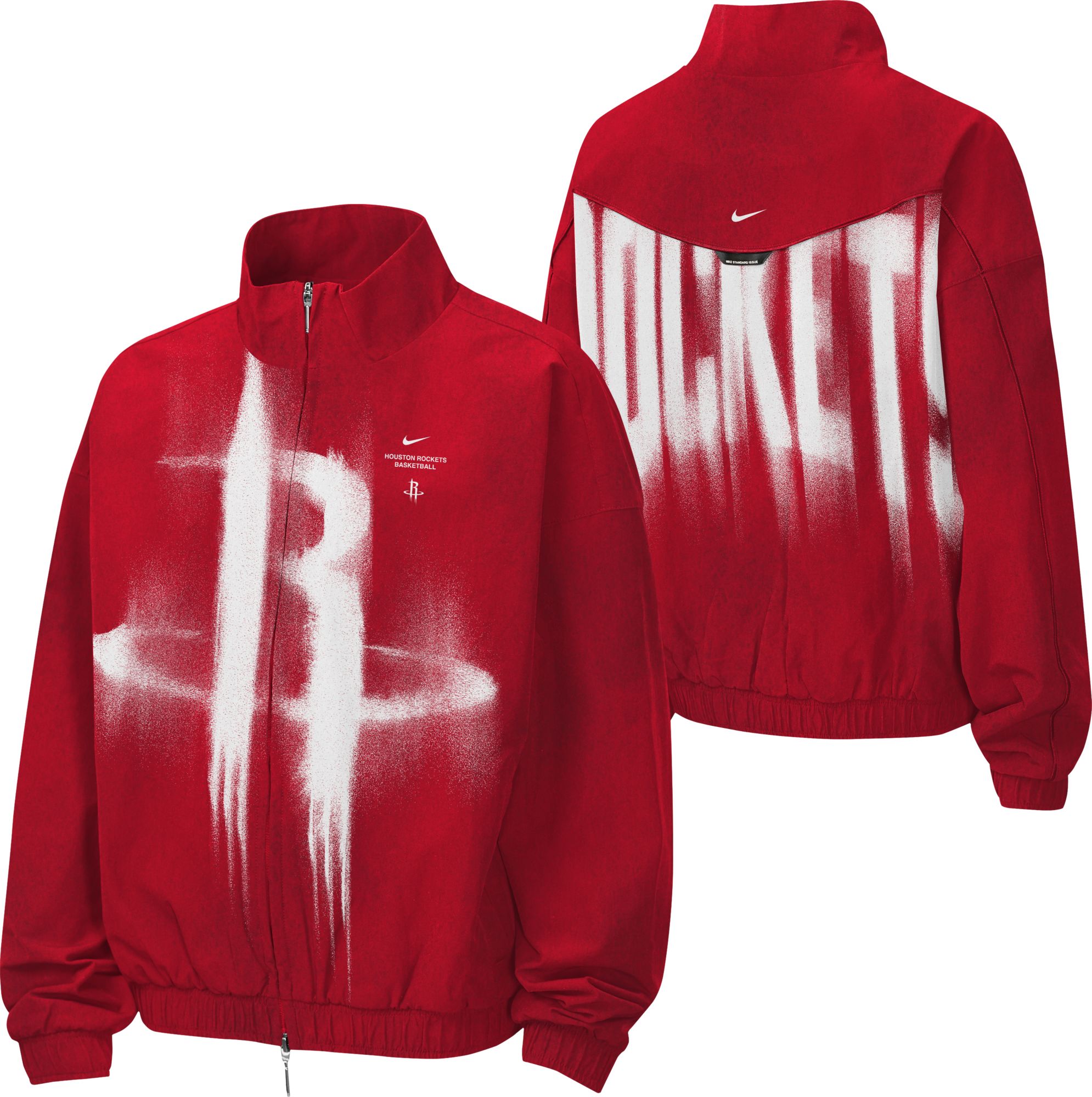 Nike Youth Houston Rockets Worn With Obsession Standard Issue Game Theater Dri-FIT Woven Jacket