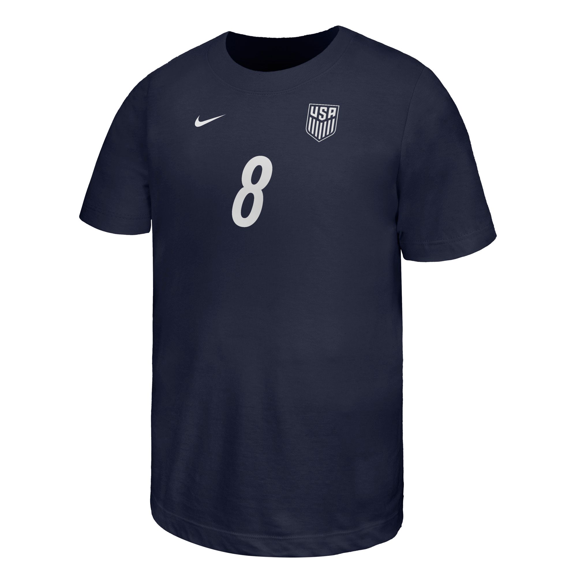 Nike Youth USMNT Weston McKennie #8 Navy 2026 T-Shirt