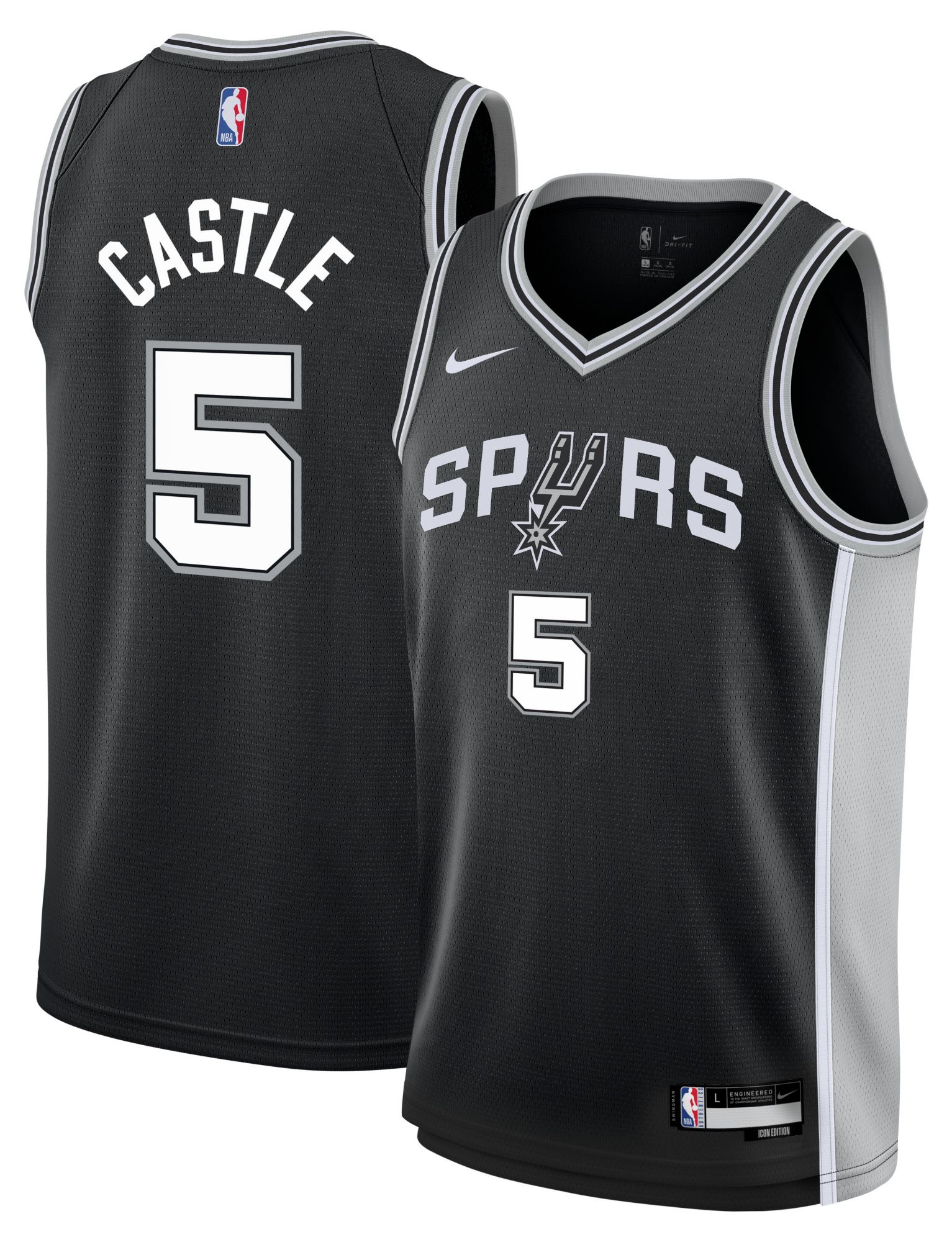 Nike Youth San Antonio Spurs Youth Stephon Castle Icon Edition Jersey