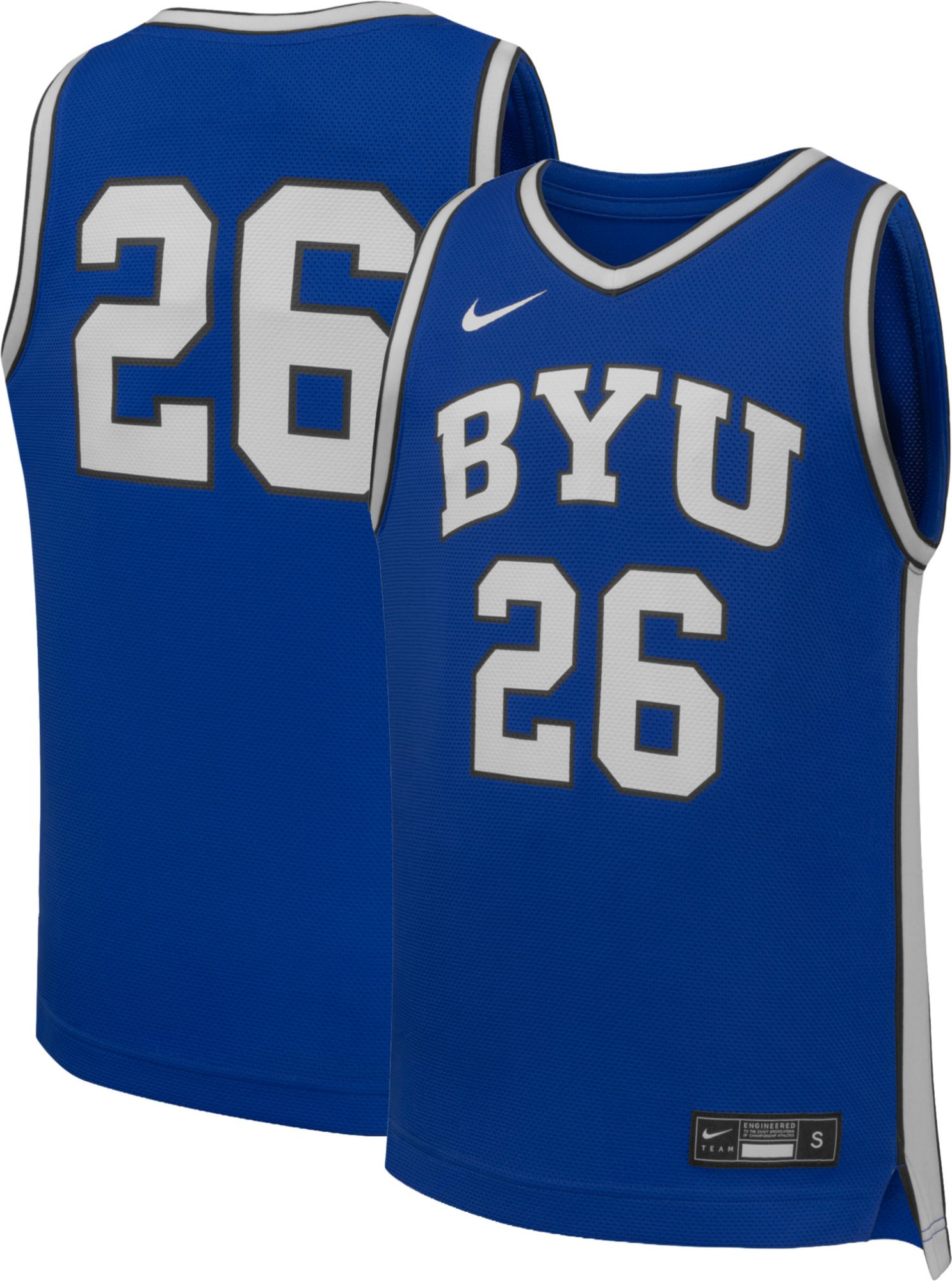 Nike Youth BYU Cougars Replica Jersey, XL, Blue
