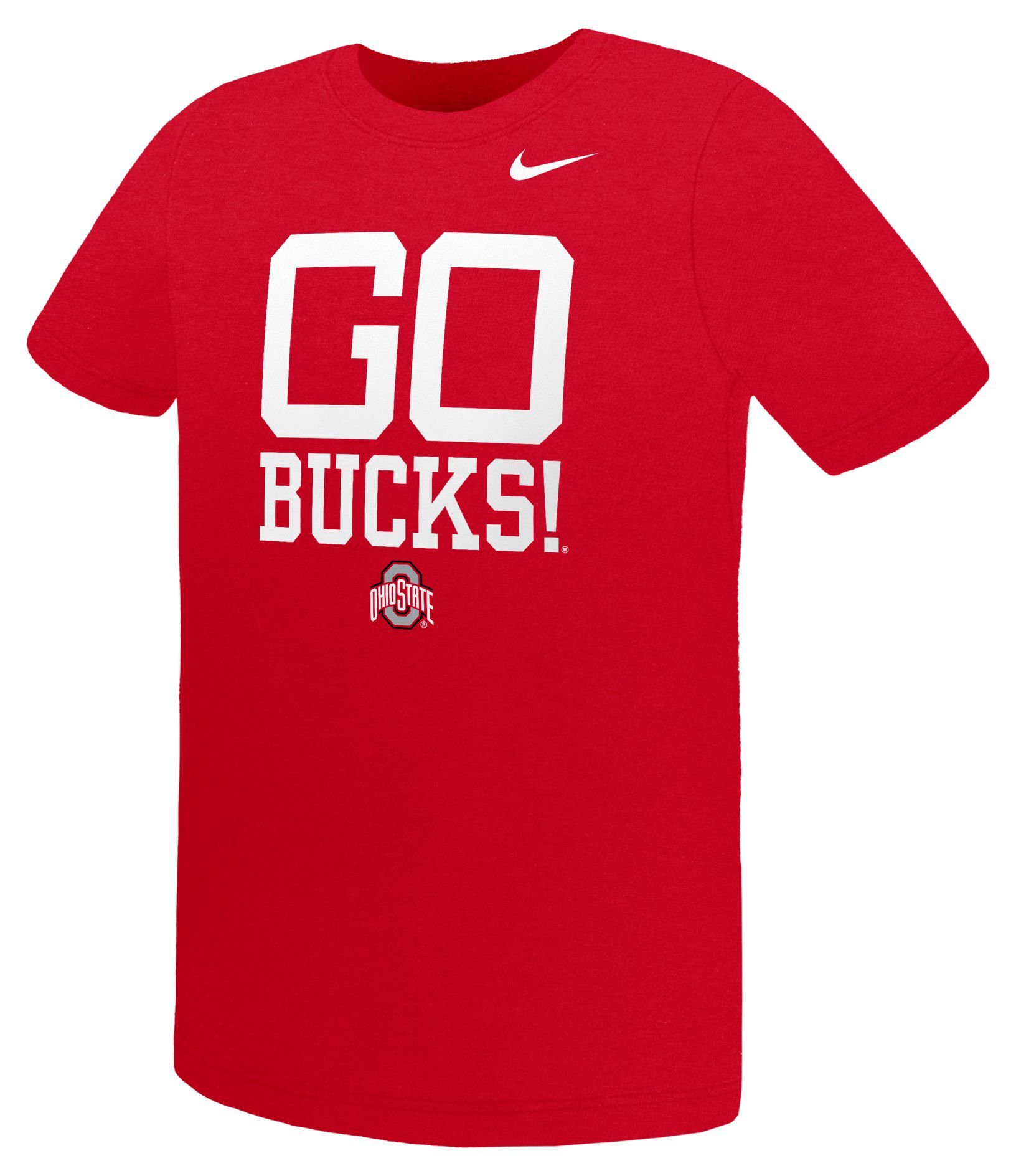Nike Youth Ohio State Buckeyes Red Mascot Over Name T-Shirt