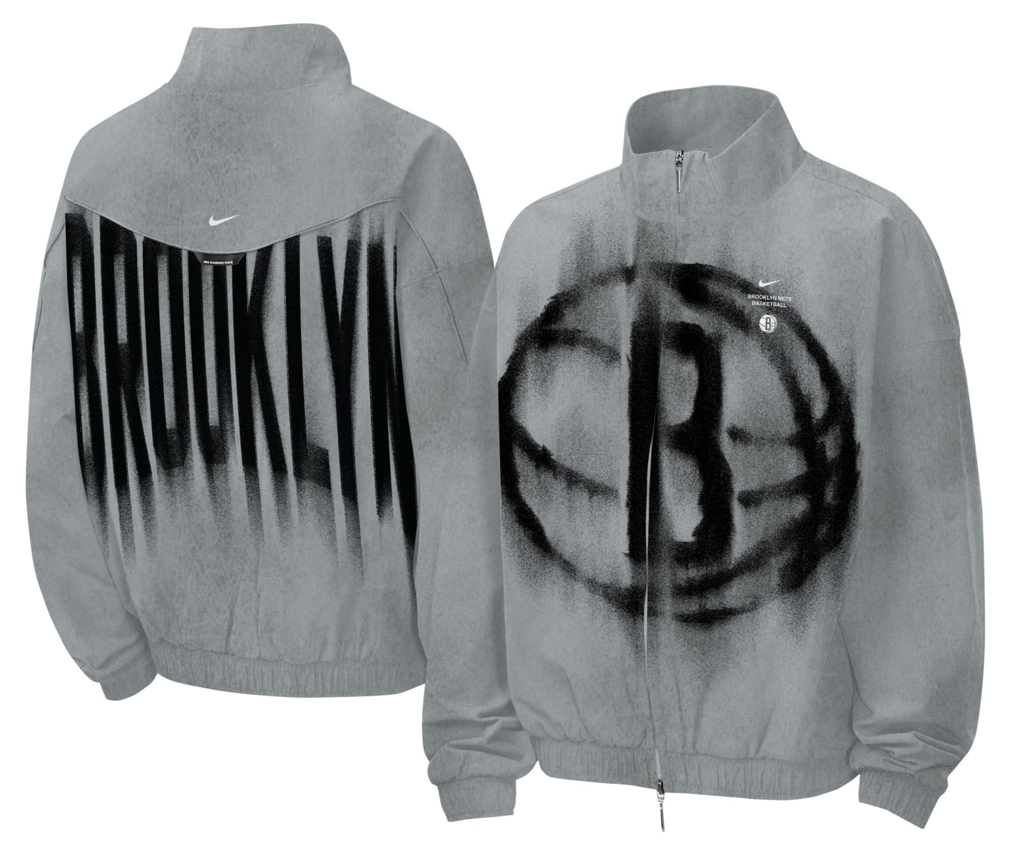 Nike Youth Brooklyn Nets Worn With Obsession Standard Issue Game Theater Dri-FIT Woven Jacket