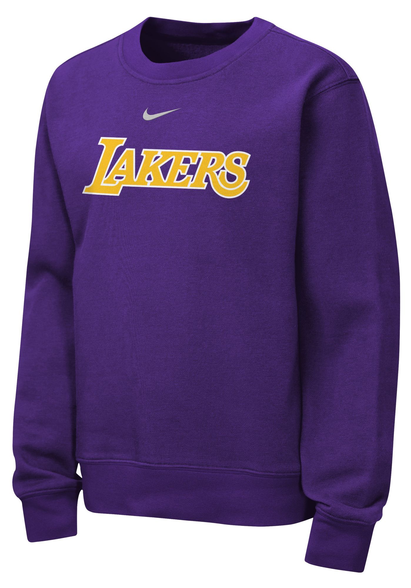 Nike Youth Los Angeles Lakers Word Club Crewneck Sweatshirt