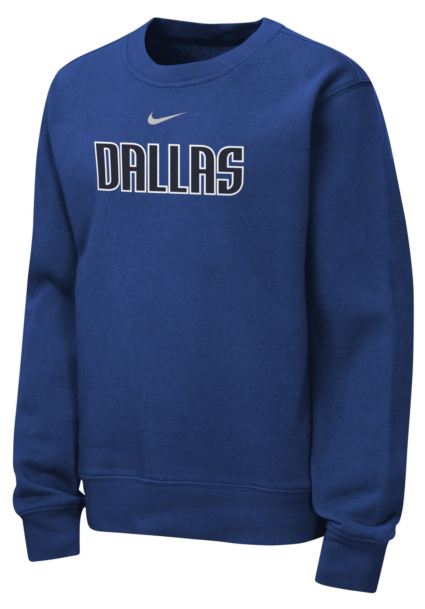 Nike Youth Dallas Mavericks Word Club Crewneck Sweatshirt