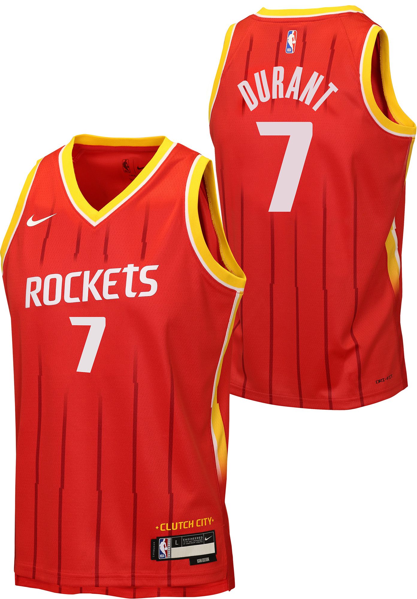 Nike Youth Houston Rockets Youth Kevin Durant Icon Edition Jersey