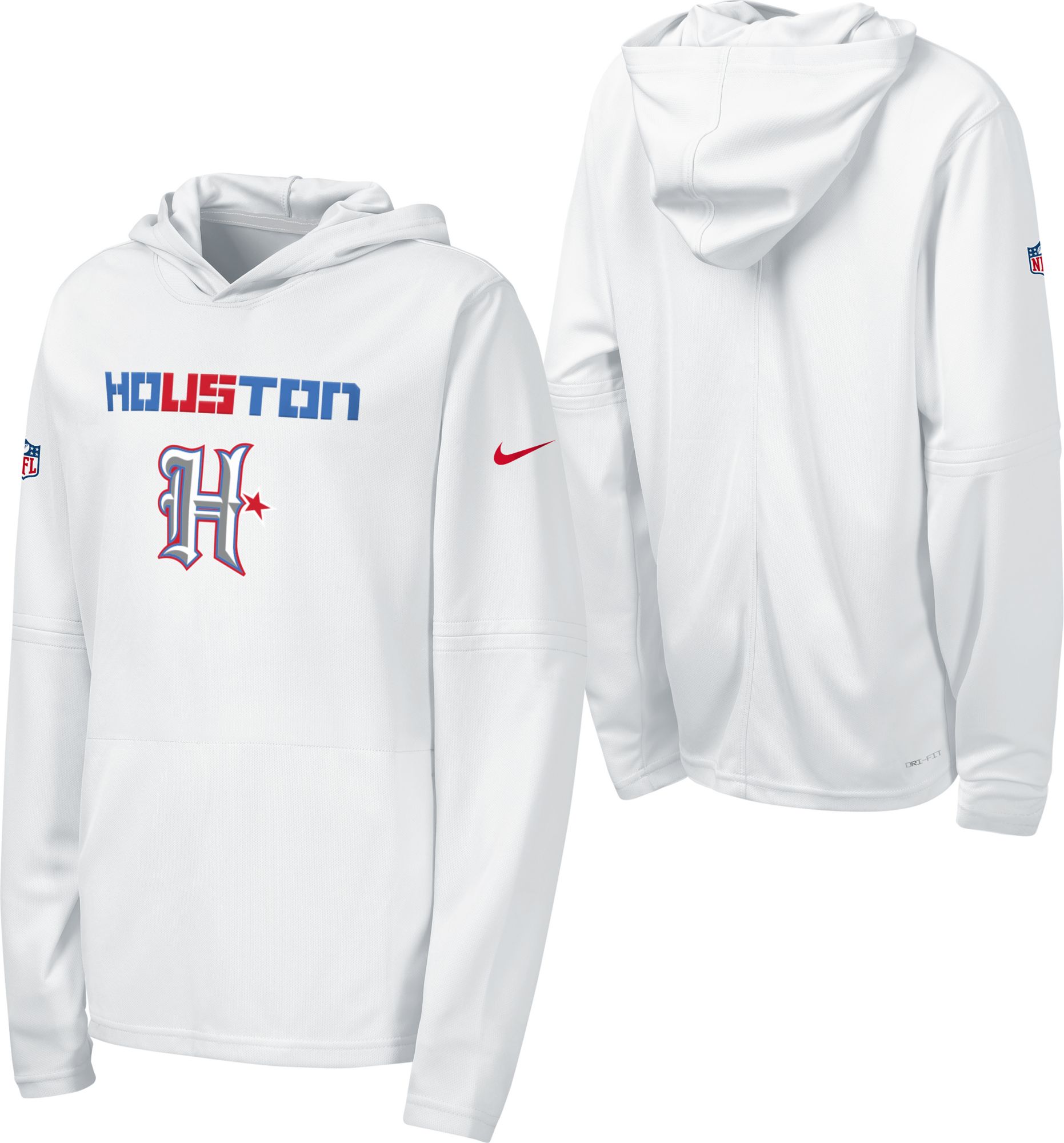 Nike Youth Houston Texans NFL Rivalries Dri-FIT Long Sleeve Hooded Shirt
