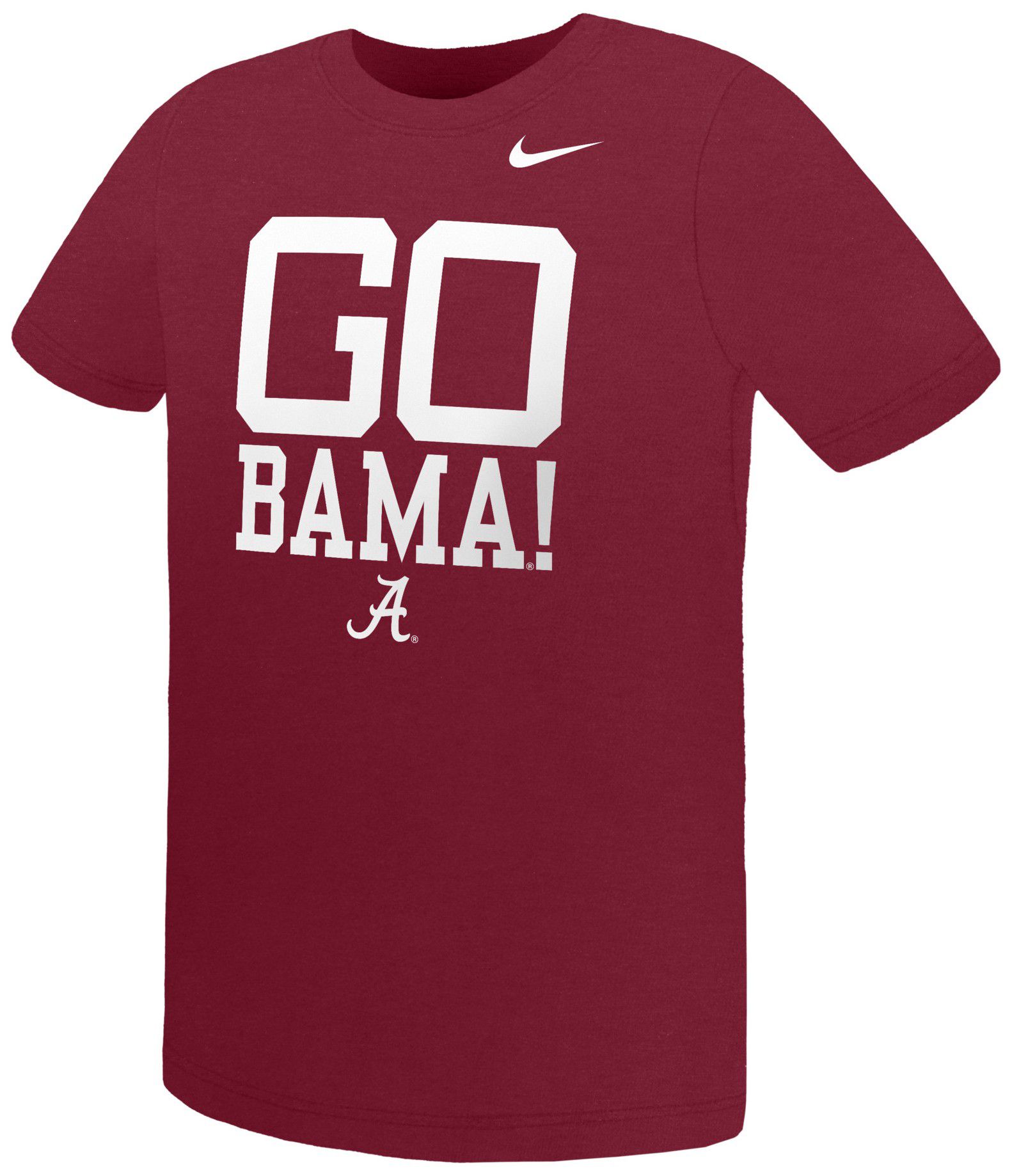 Nike Youth Alabama Crimson Tide Crimson Mascot Over Name T-Shirt