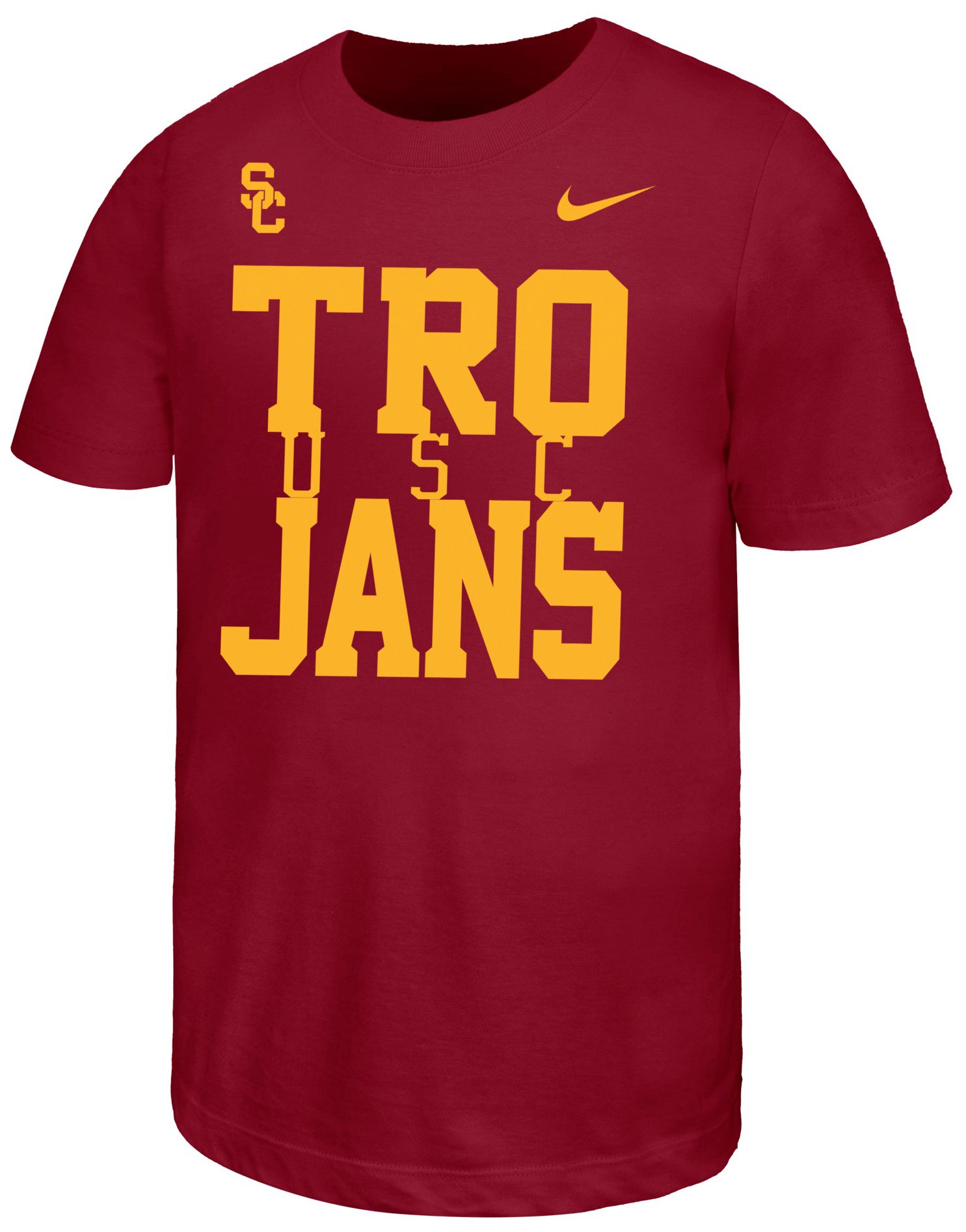 Nike Youth USC Trojans Crimson Stacked Name Drop T-Shirt