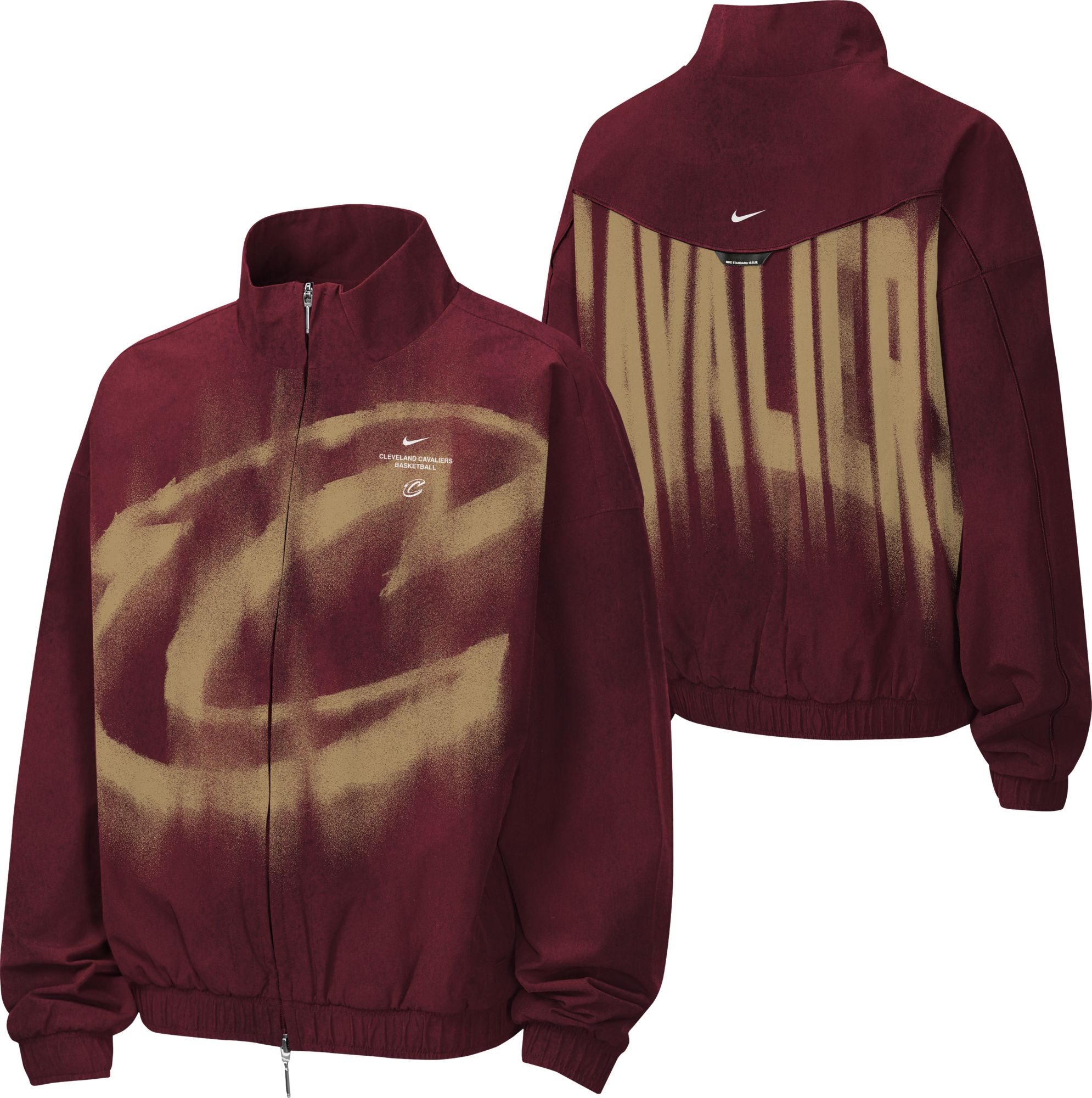 Nike Youth Cleveland Cavaliers Worn With Obsession Standard Issue Game Theater Dri-FIT Woven Jacket