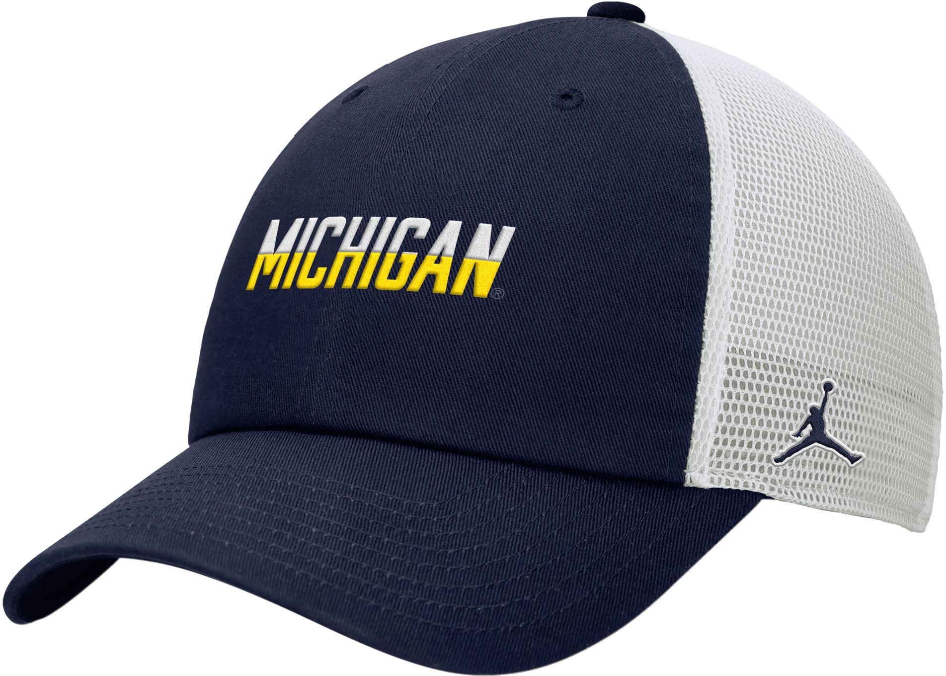 Nike Youth Michigan Wolverines Unstructured Adjustable Trucker Hat