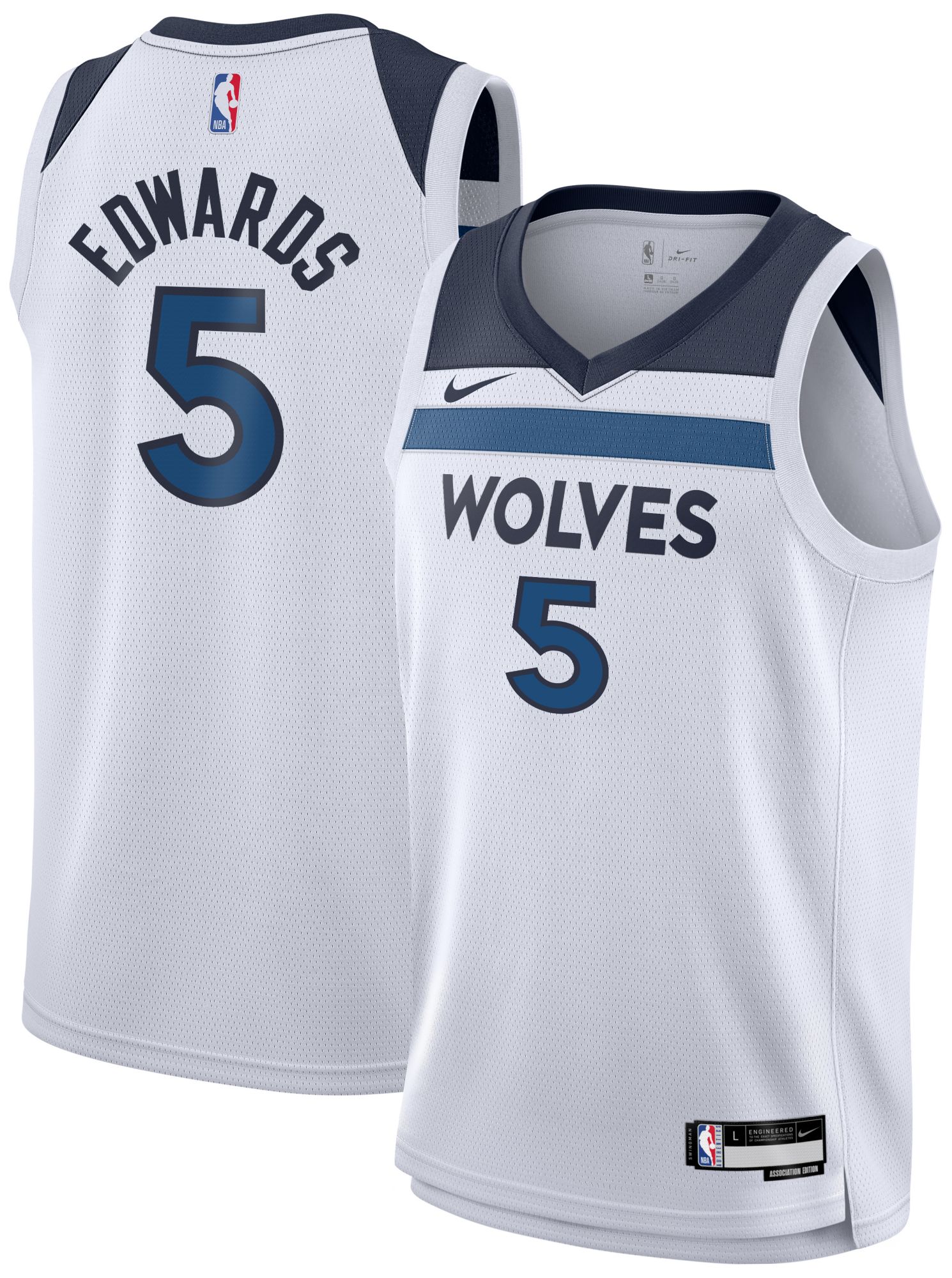 Nike Youth Minnesota Timberwolves Youth Anthony Edwards Association Edition Jersey