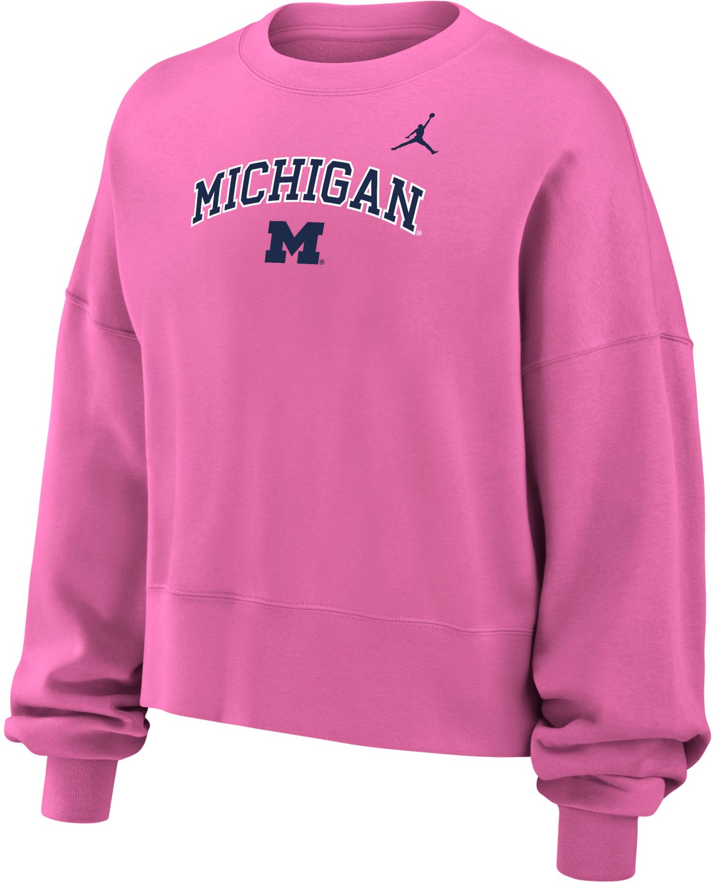 Nike Youth Michigan Wolverines Boxy Crewneck Sweatshirt