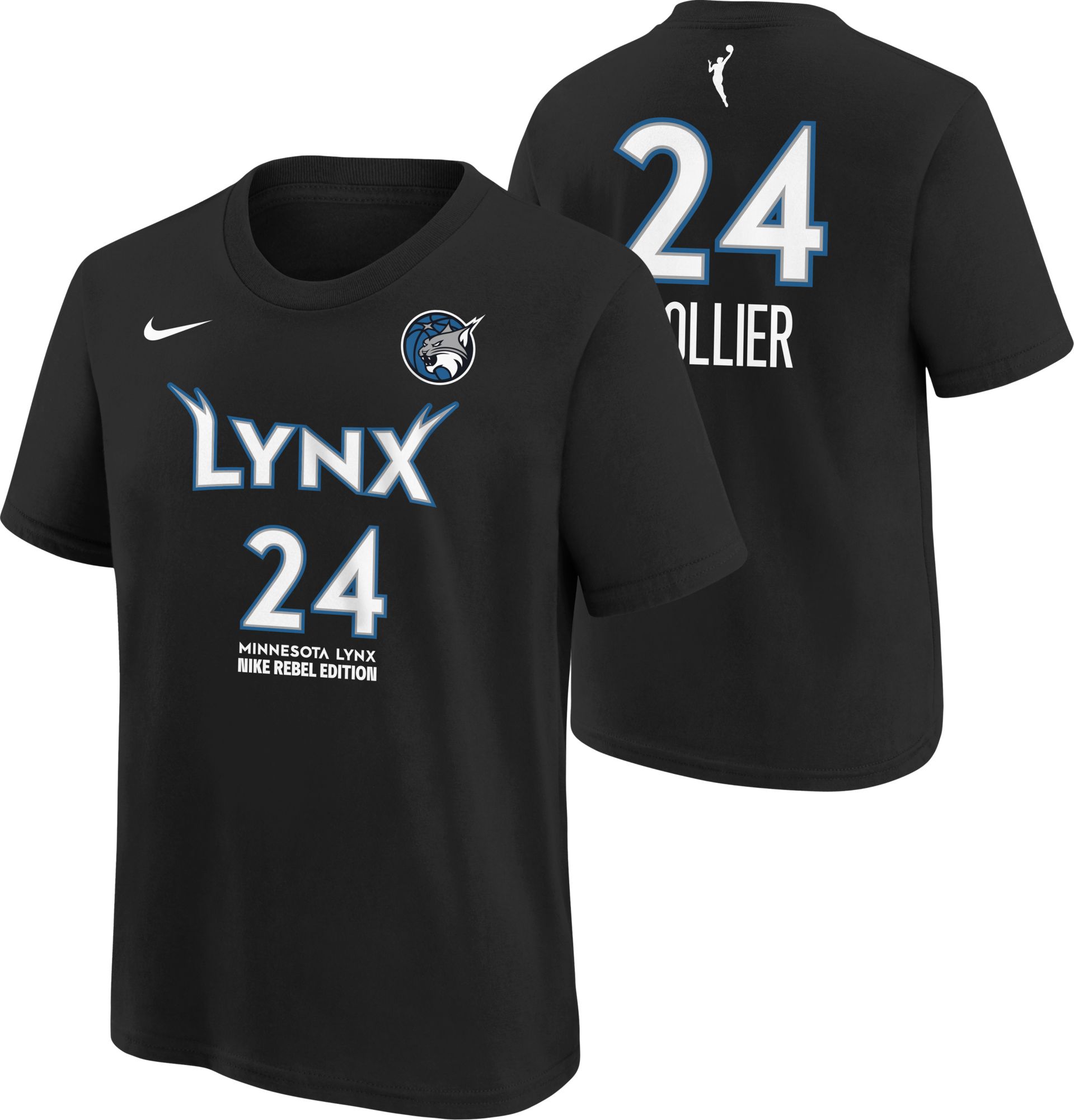 Nike Youth Minnesota Lynx Black Napheesa Collier #24  Rebel T-Shirt