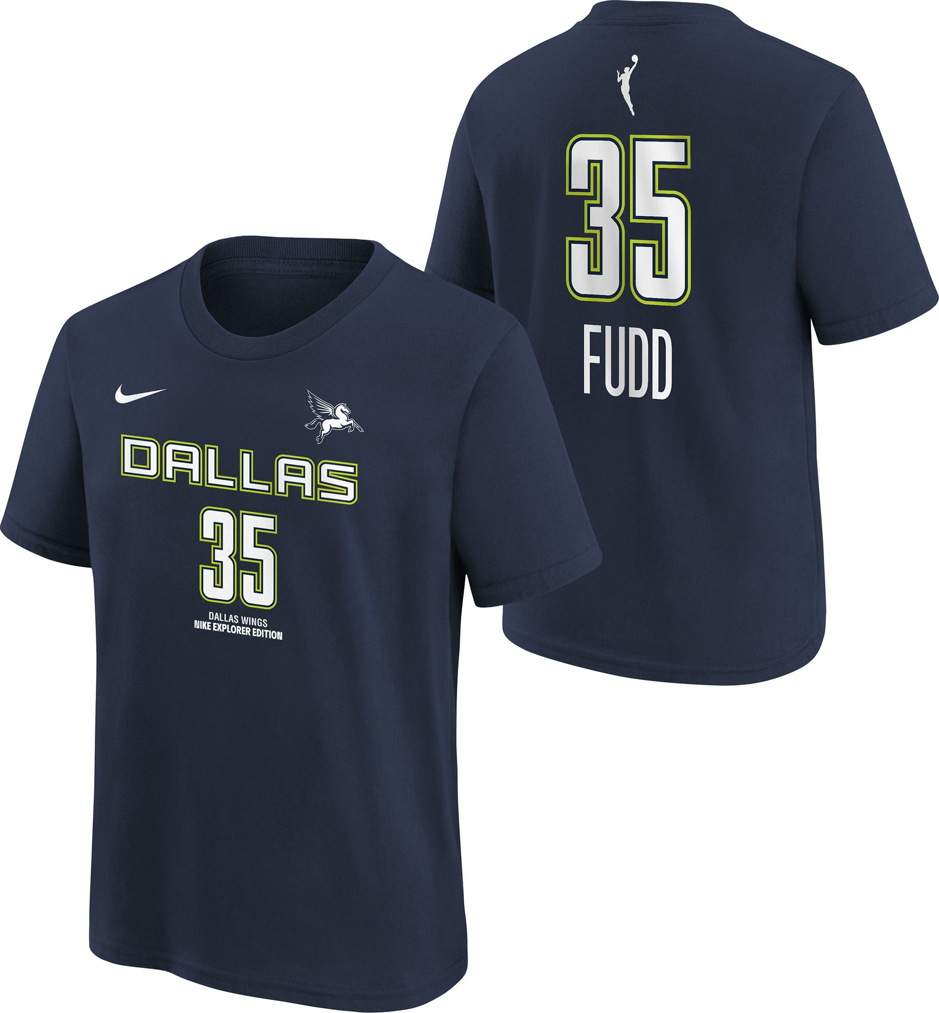 Nike Youth Dallas Wings Navy Azzi Fudd #35 T-Shirt