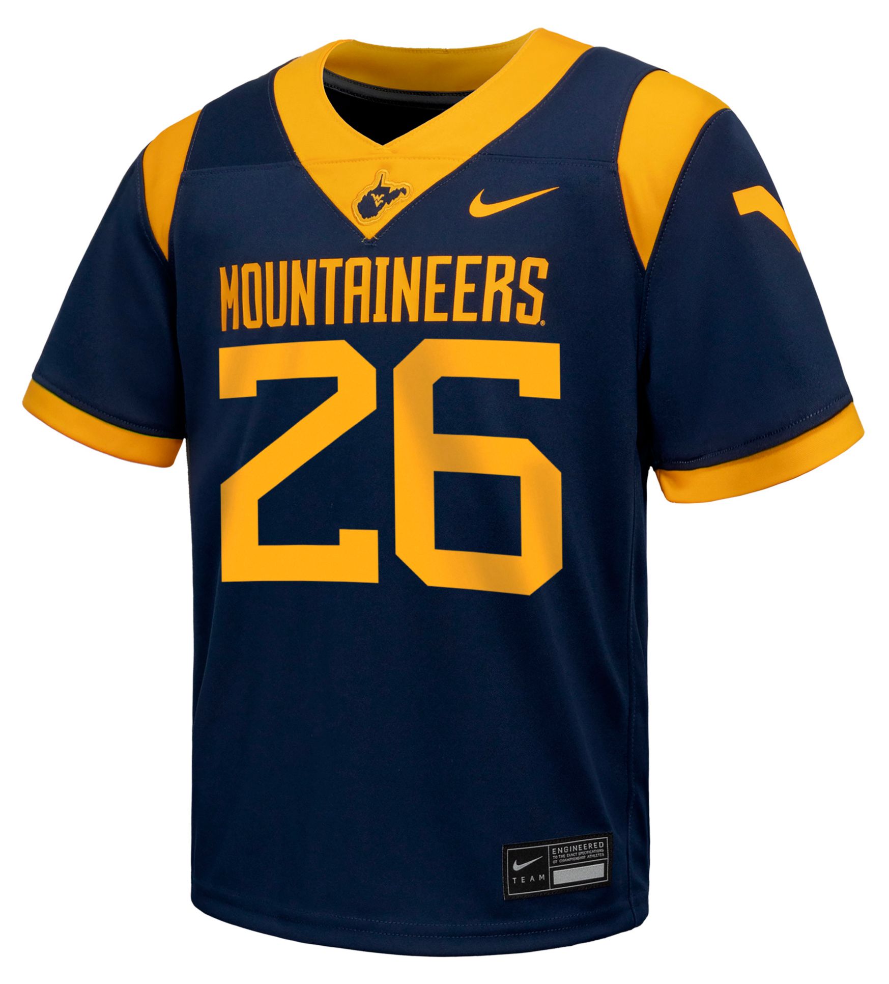 Nike Youth West Virginia Mountaineers Navy Home Football Jersey