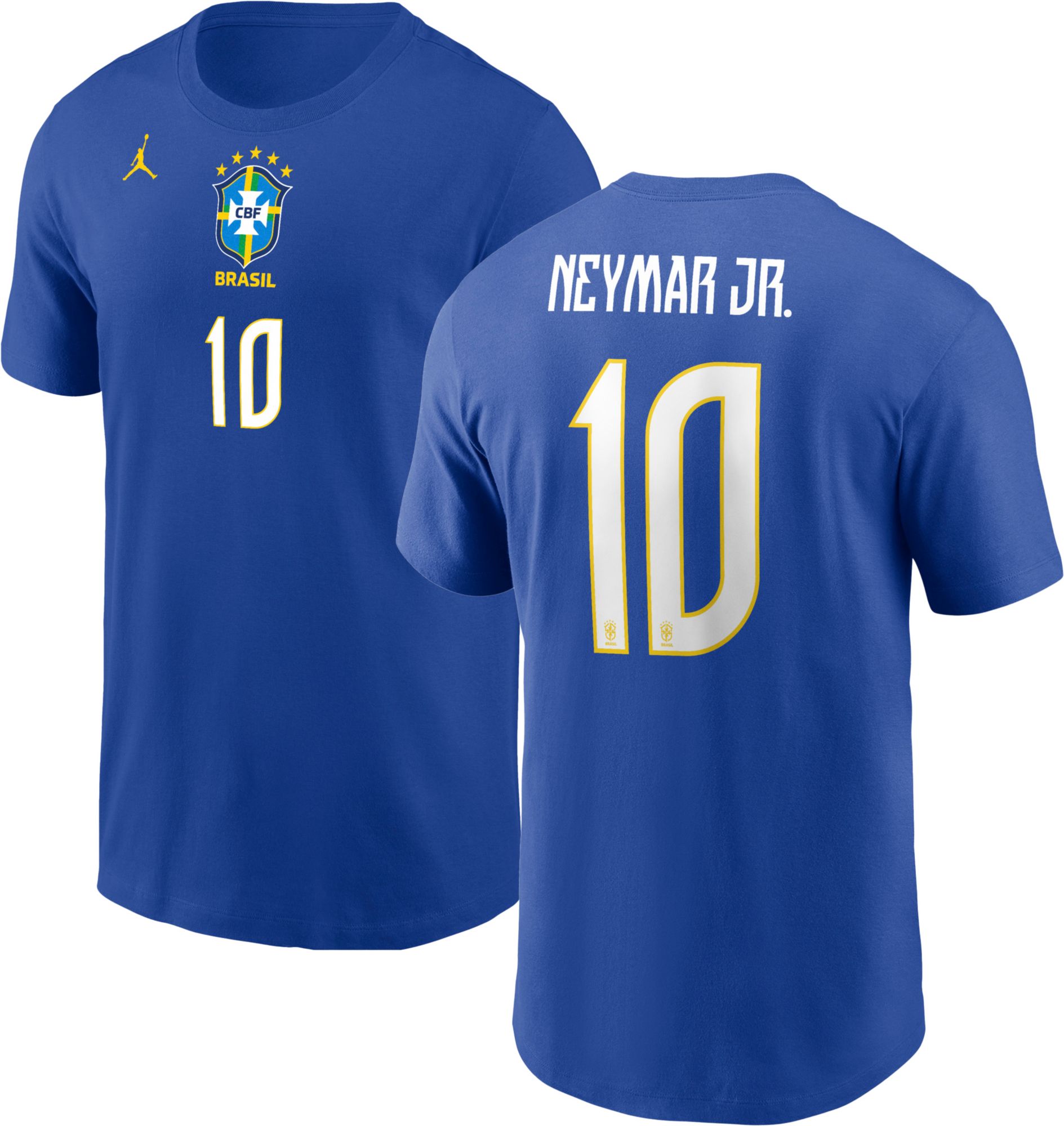 Jordan Youth Brazil Neymar Jr. #10 Away T-Shirt