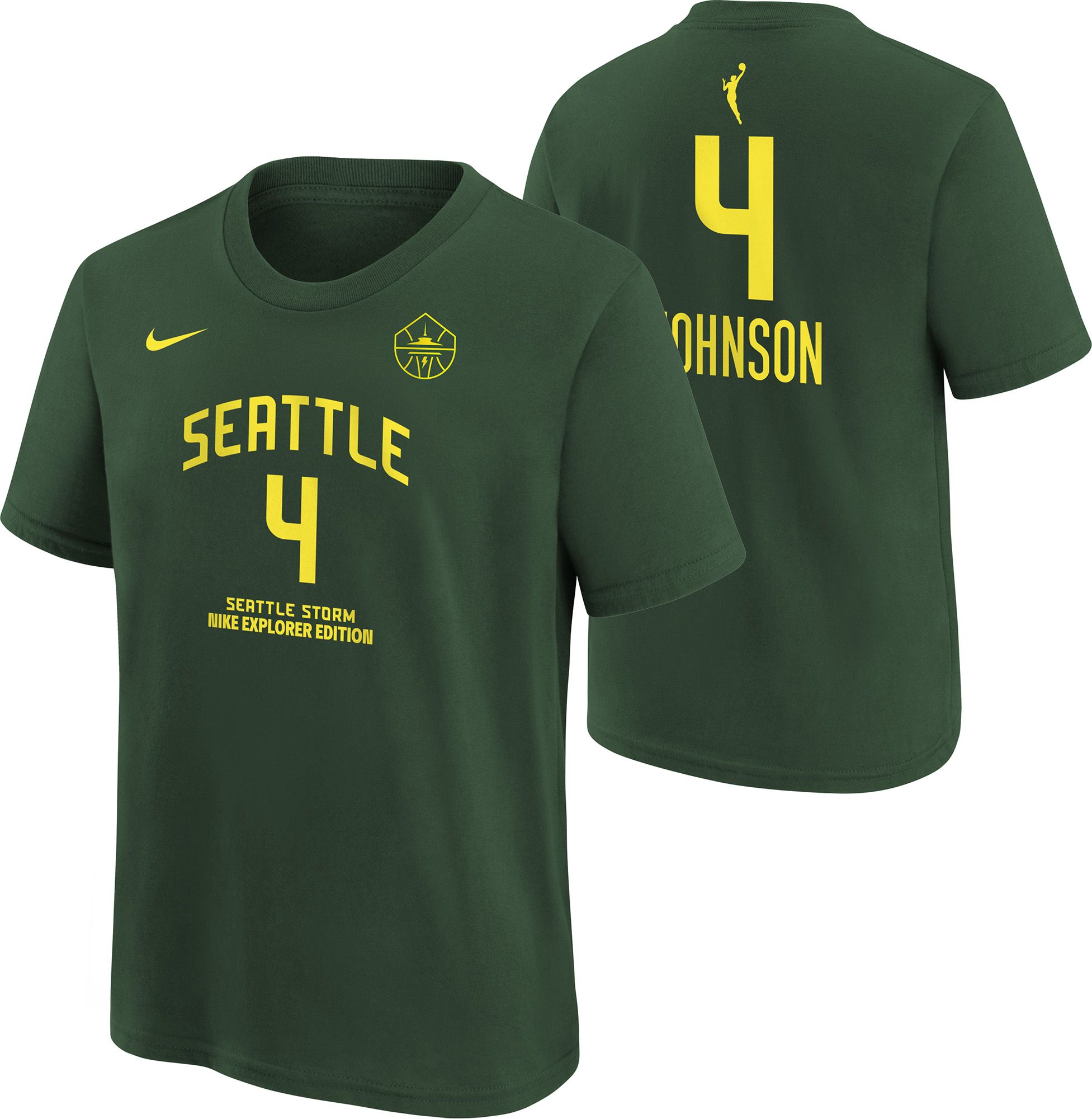 Nike Youth Seattle Storm Green Flau'jae Johnson #4 T-Shirt