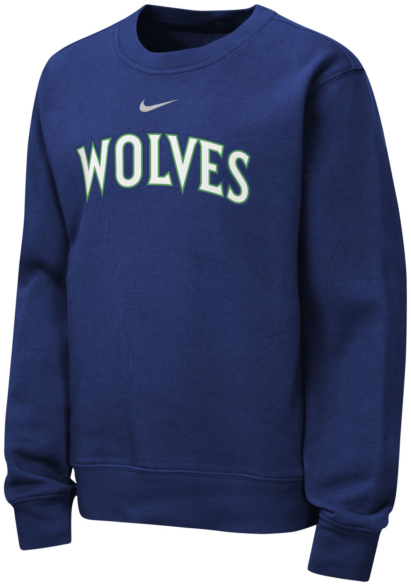 Nike Youth Minnesota Timberwolves Word Club Crewneck Sweatshirt