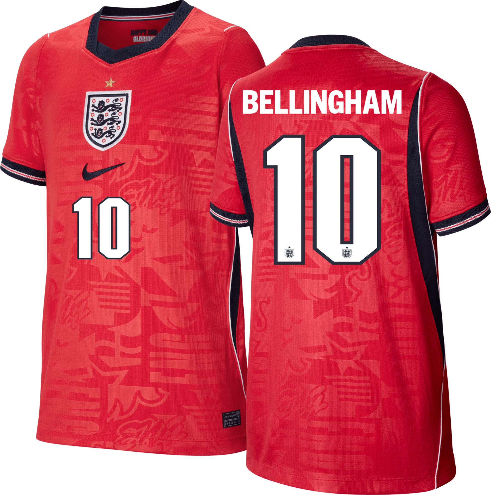 Nike Youth England Jude Bellingham #10 2026 Away Replica Jersey