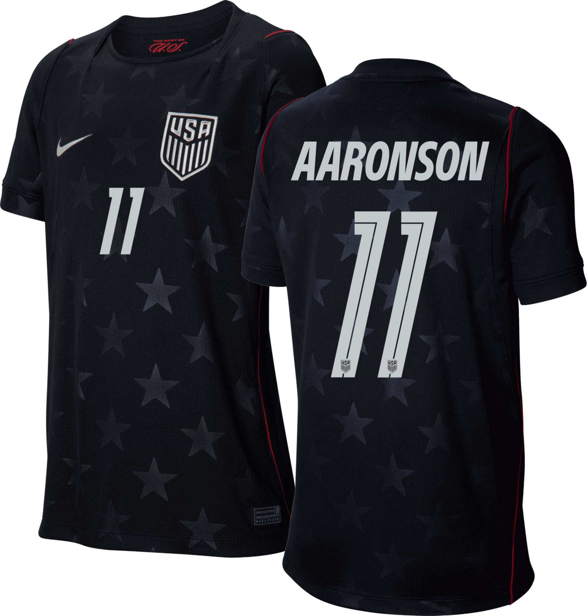 Nike Youth USMNT Brenden Aaronson #11 2026 Away Replica Jersey