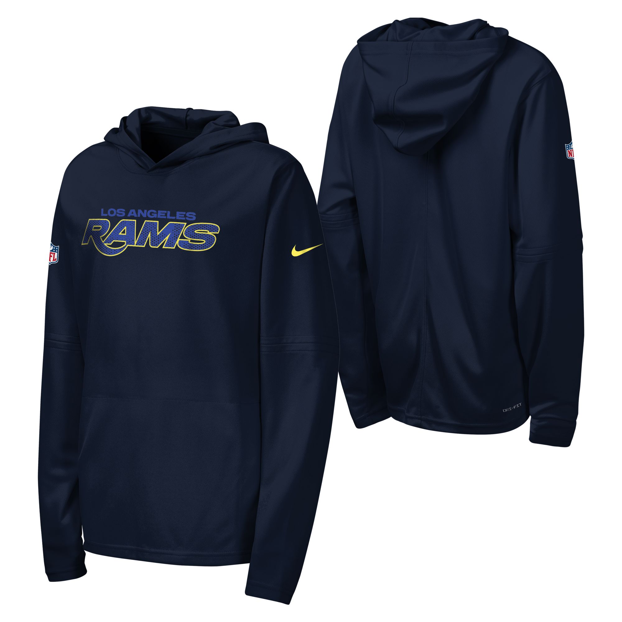 Nike Youth Los Angeles Rams NFL Rivalries Dri-FIT Long Sleeve Hooded Shirt