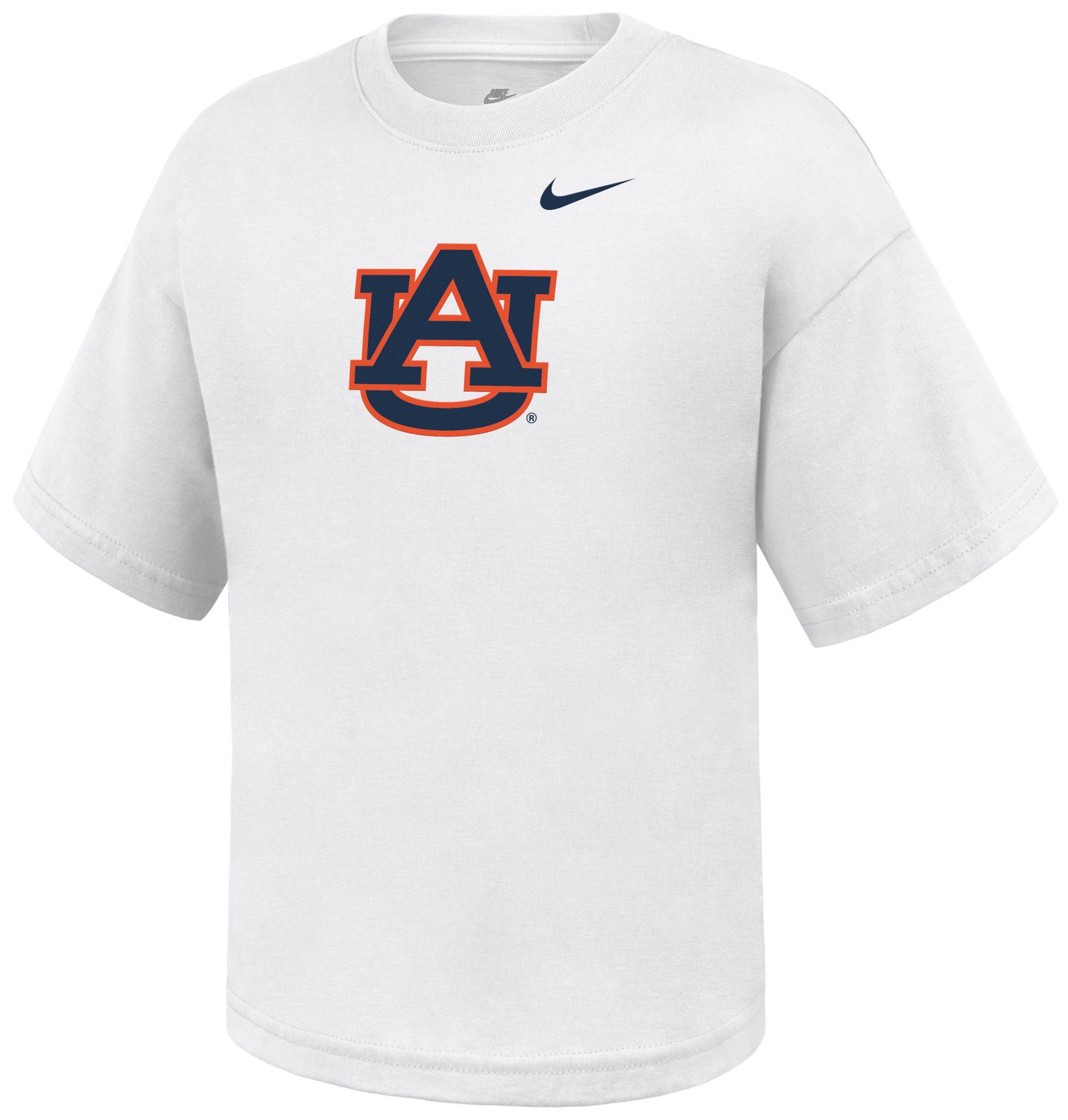 Nike Youth Auburn Tigers White Boxy T-Shirt