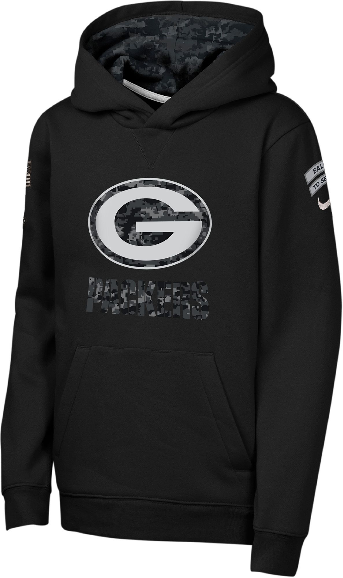 Nike Youth Green Bay Packers Salute to Service 2026 Standard Issue Hoodie