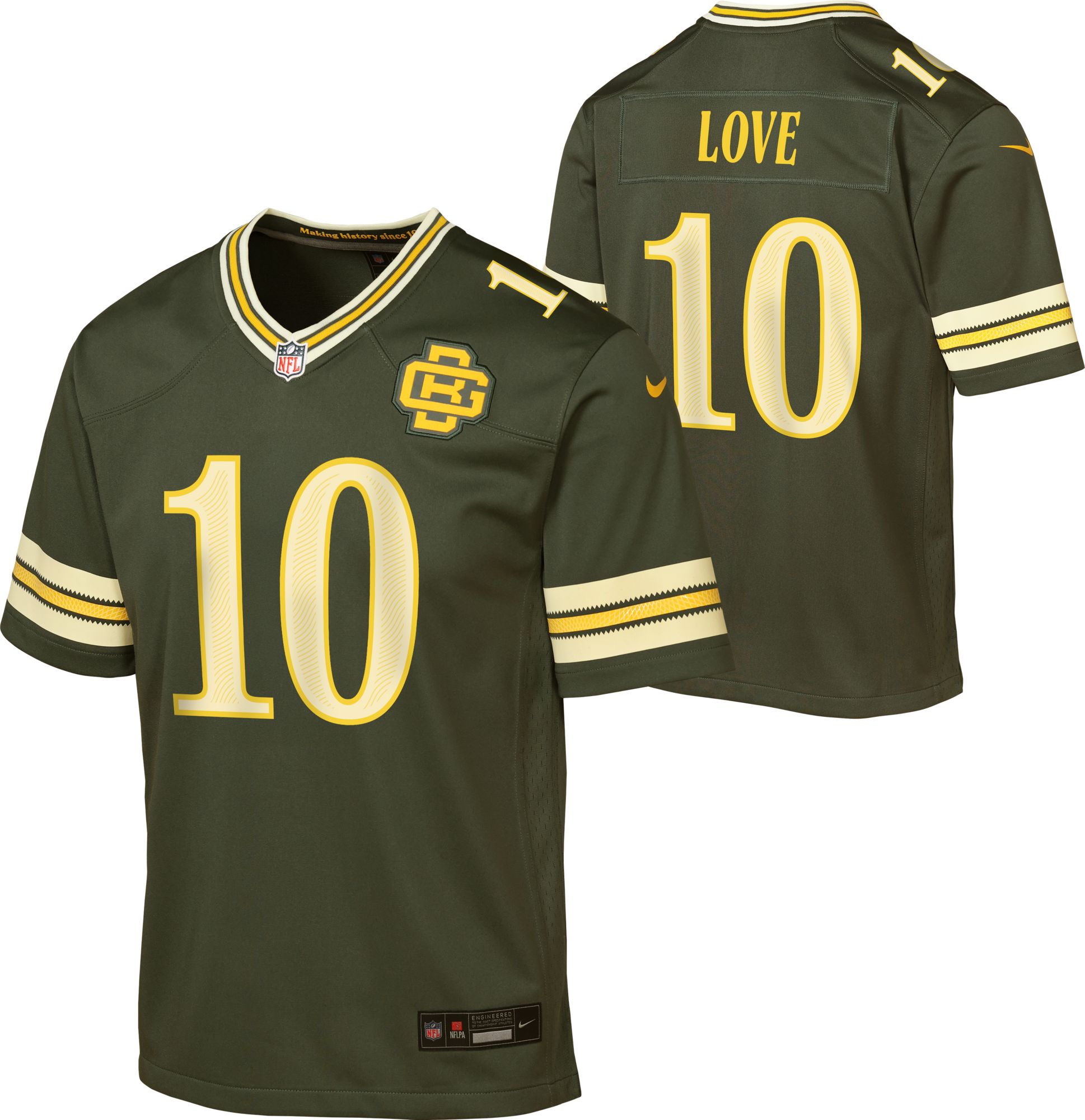 Nike Youth Green Bay Packers Jordan Love NFL Rivalries Game Jersey