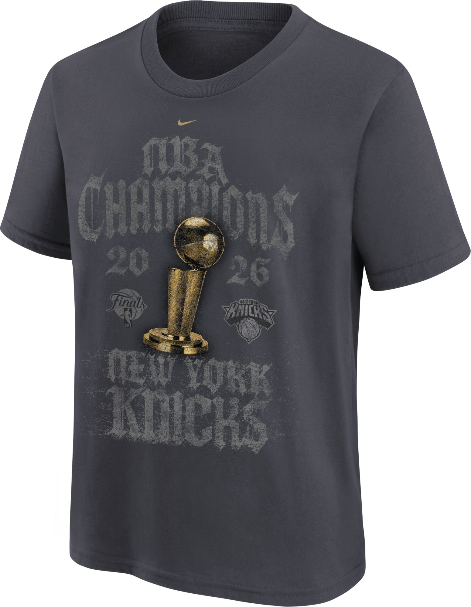 Nike Youth 2026 NBA Champions New York Knicks Authentic Locker Room T-Shirt