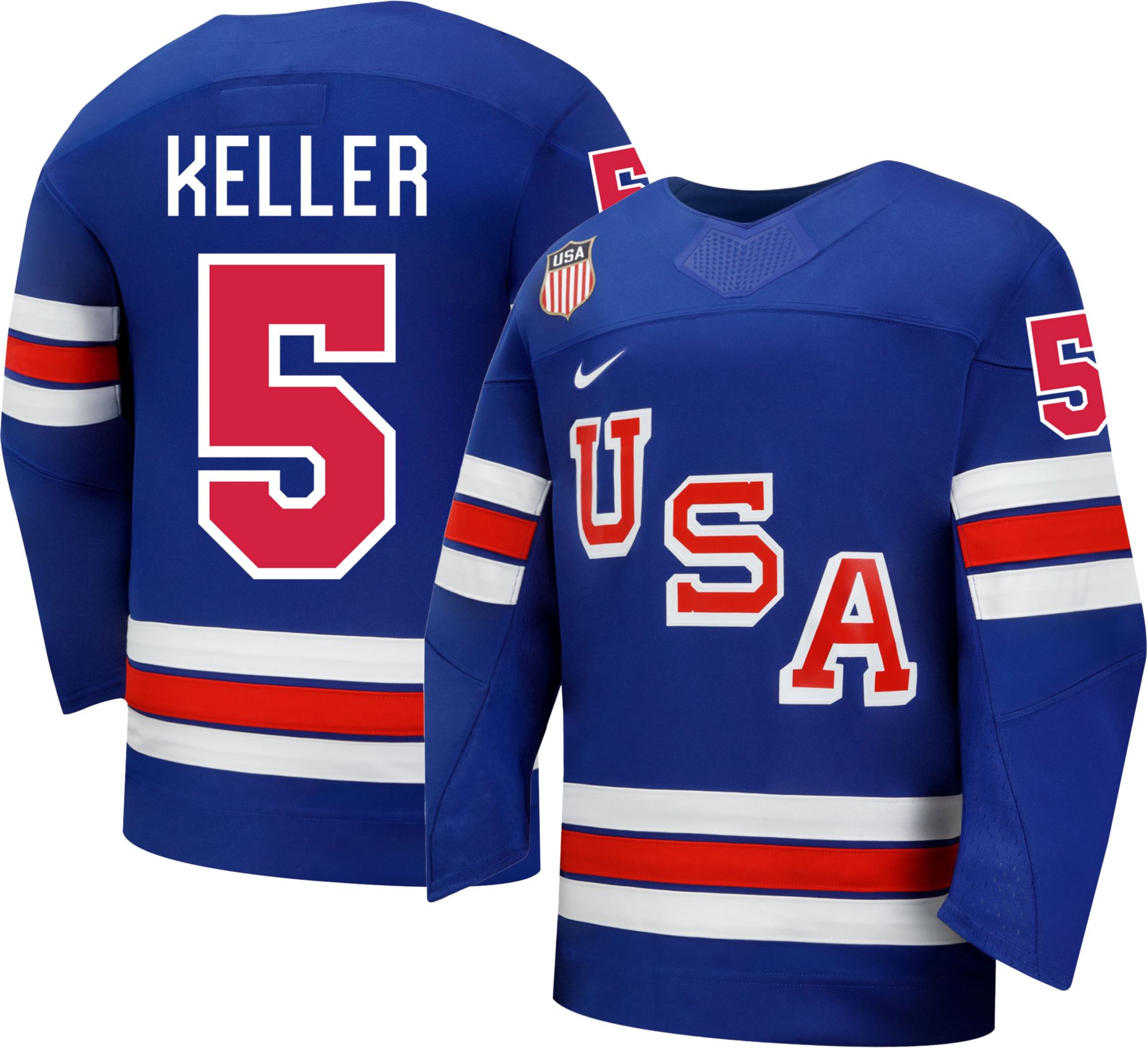 Nike Youth Team USA Blue Megan Keller #5 Replica Jersey