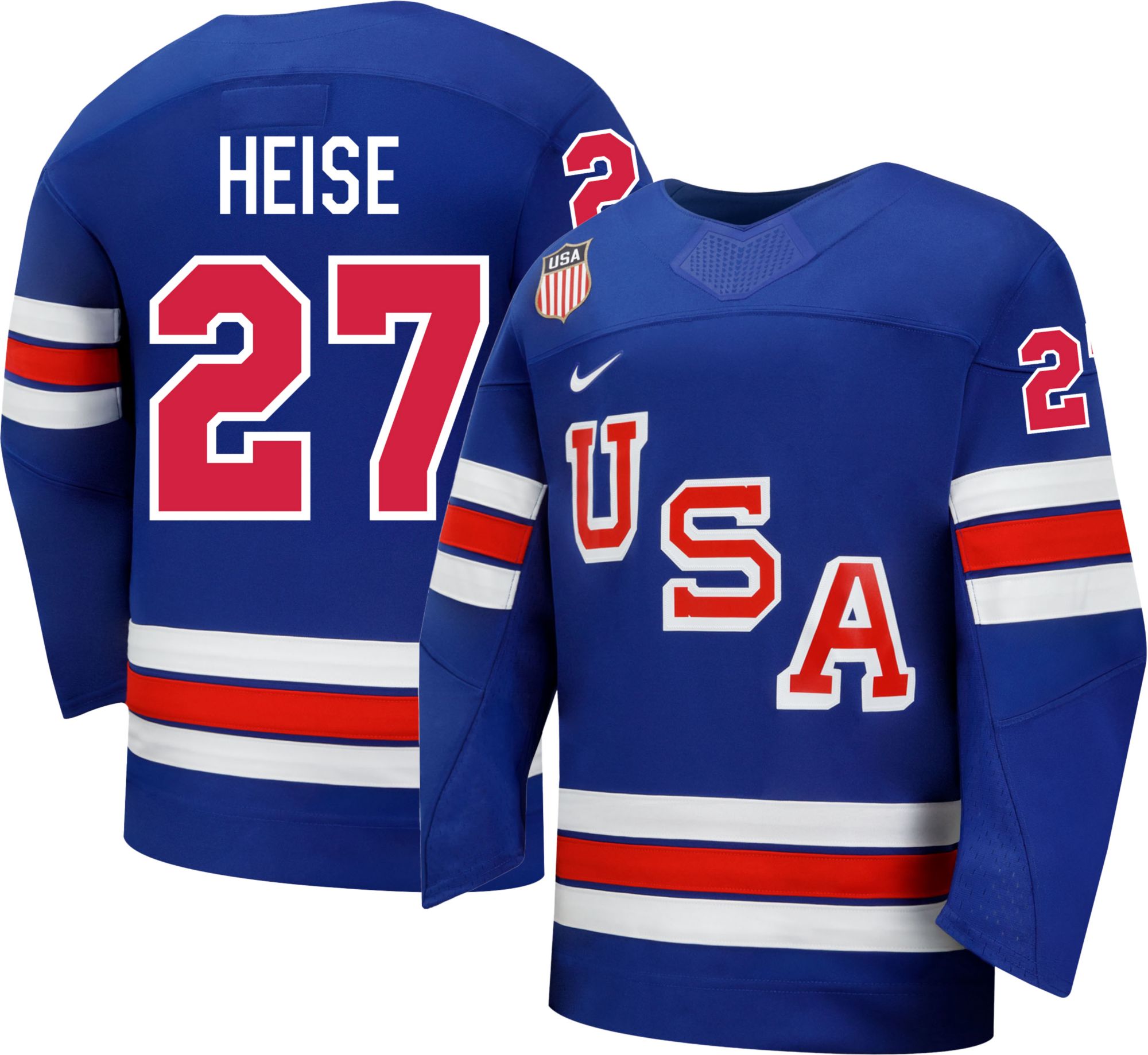 Nike Youth Team USA Blue Taylor Heise #27 Replica Jersey