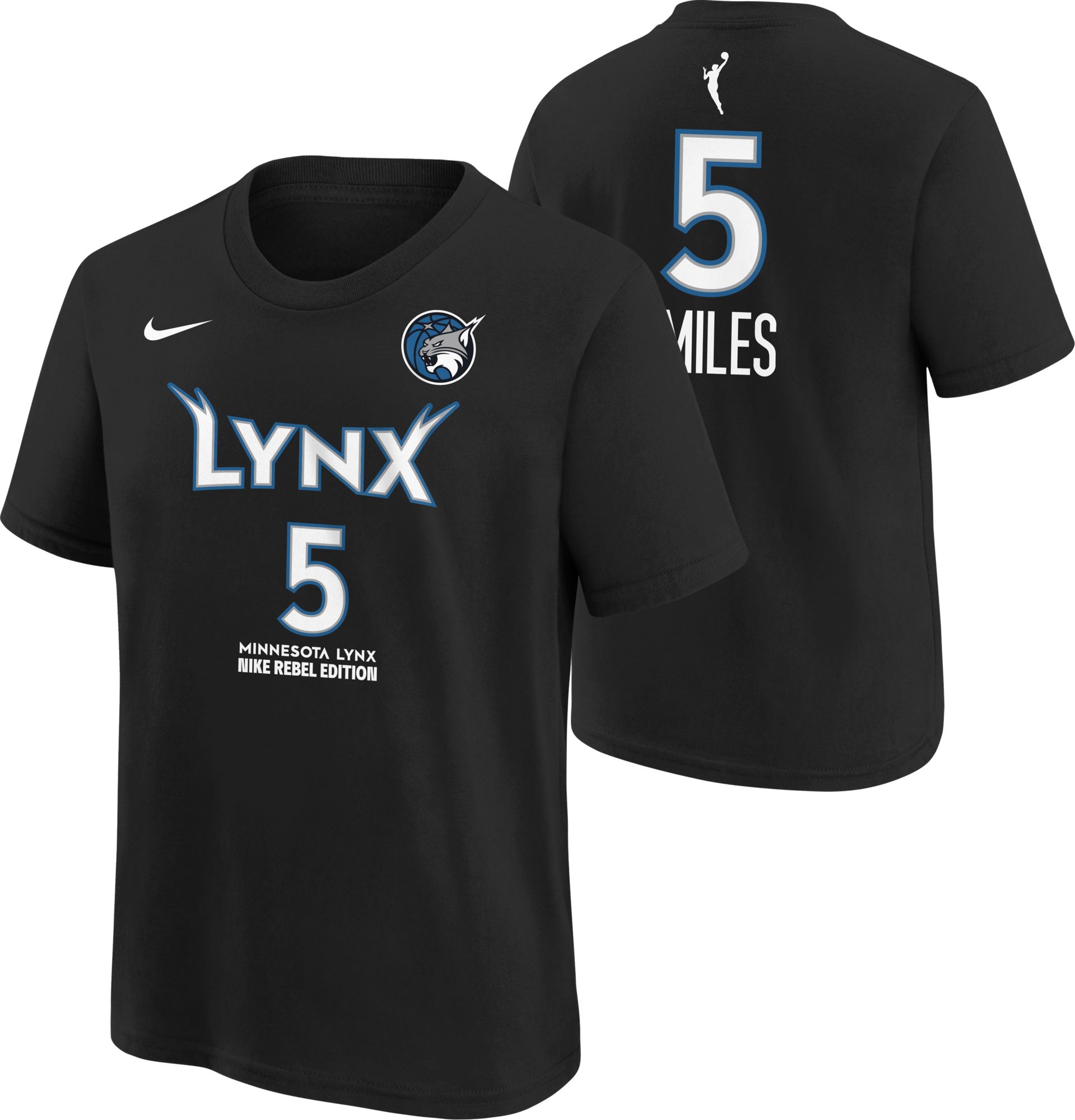 Nike Youth Minnesota Lynx Black Olivia Miles #5  Rebel T-Shirt